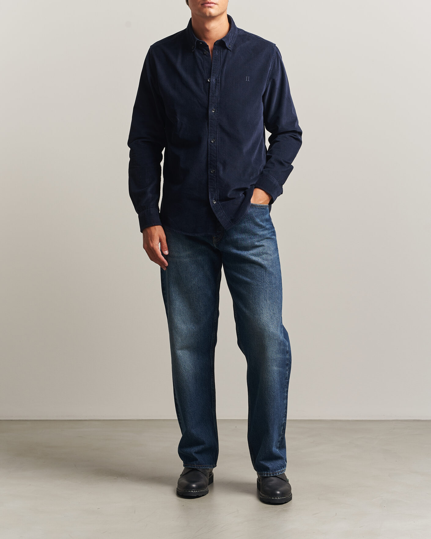 Herren | Hemden | LES DEUX | Pinwale Corduroy Shirt Dark Navy