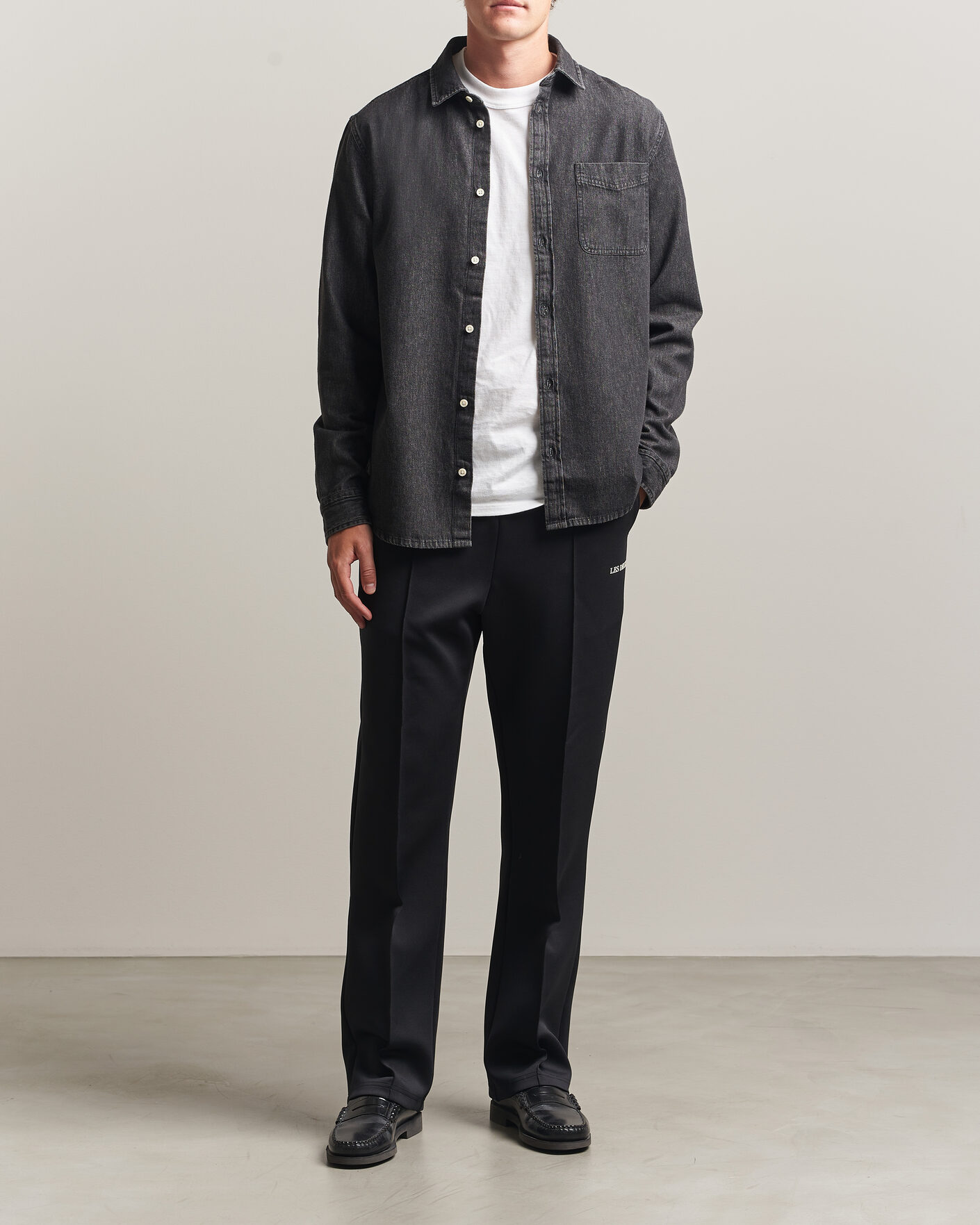 Herren | Hemden | LES DEUX | Denim Shirt Black Wash