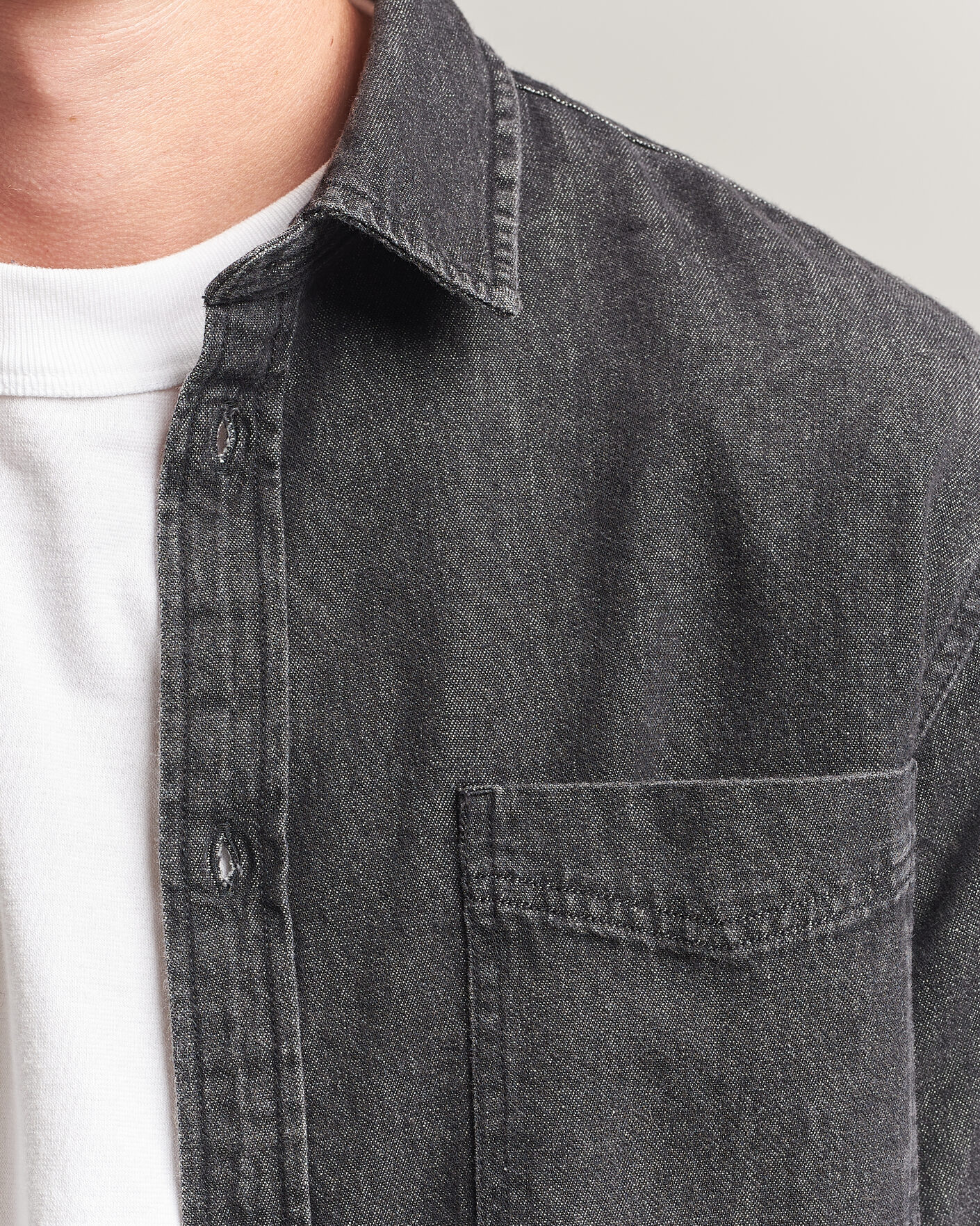 Herren | Hemden | LES DEUX | Denim Shirt Black Wash