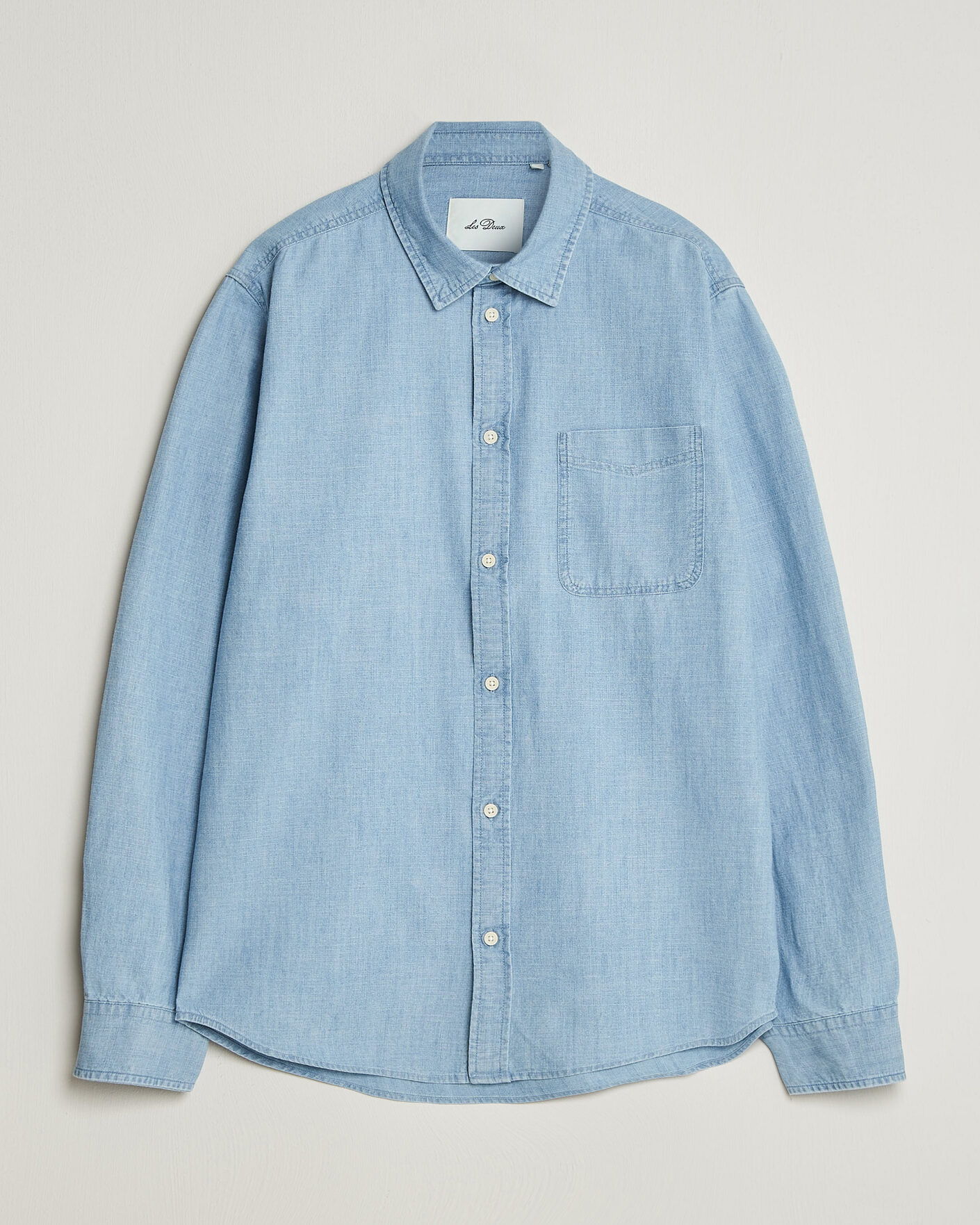 Herren | Hemden | LES DEUX | Chambray Shirt Light Blue Wash