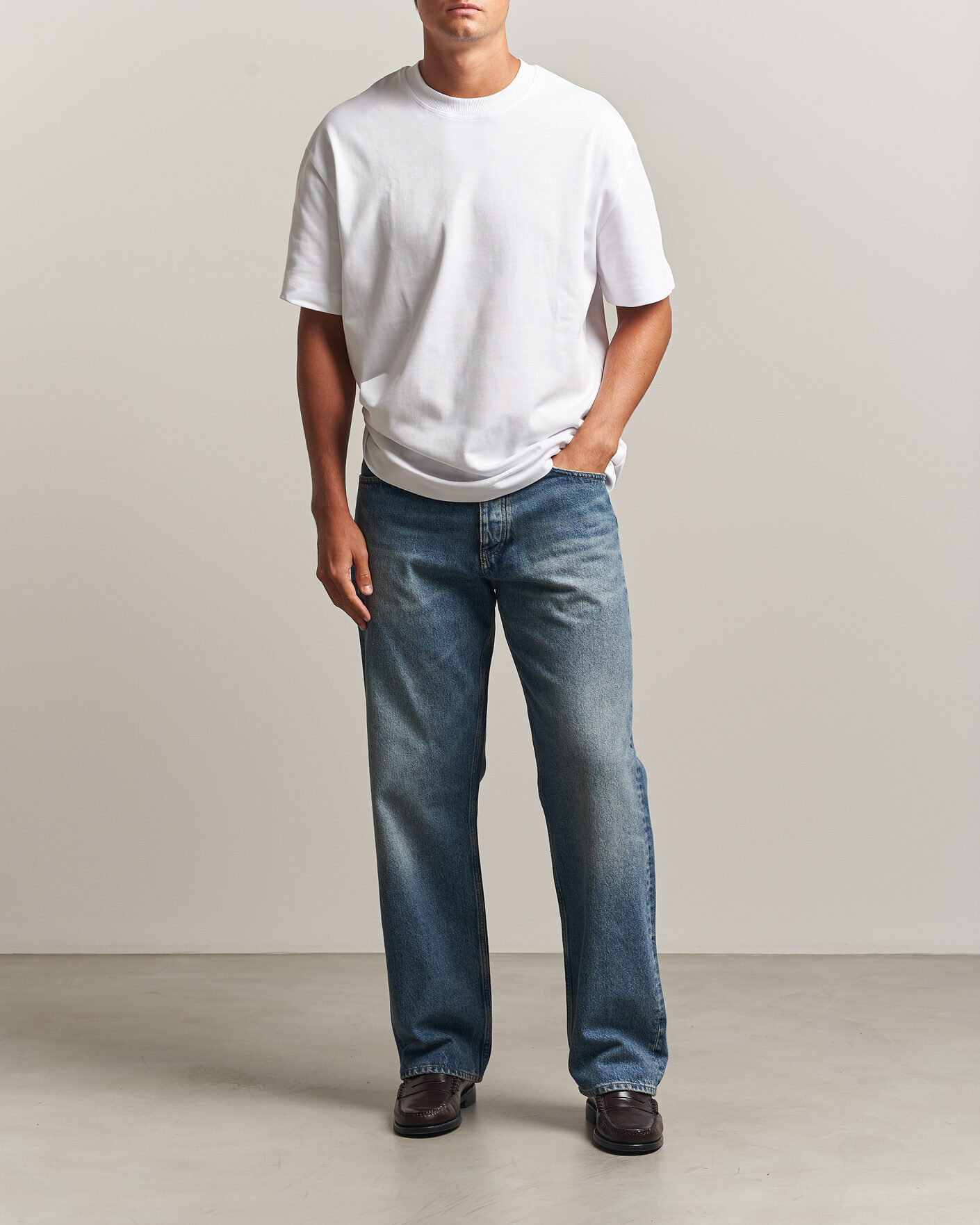 Herren | T-Shirts | LES DEUX | Heavyweight T-Shirt White