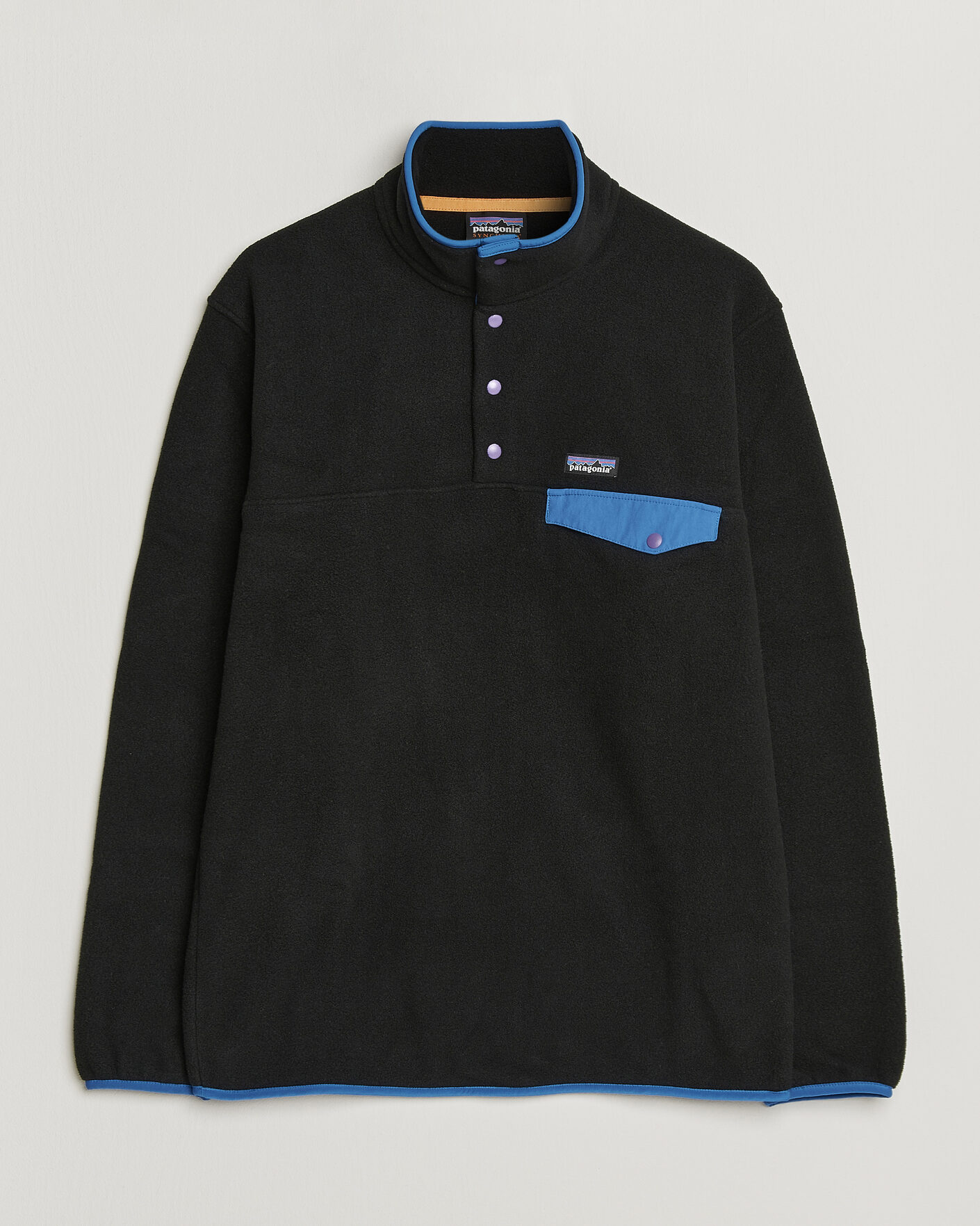 Herren | Pullover | Patagonia | Synch Snap T Half Zip Fleece Black