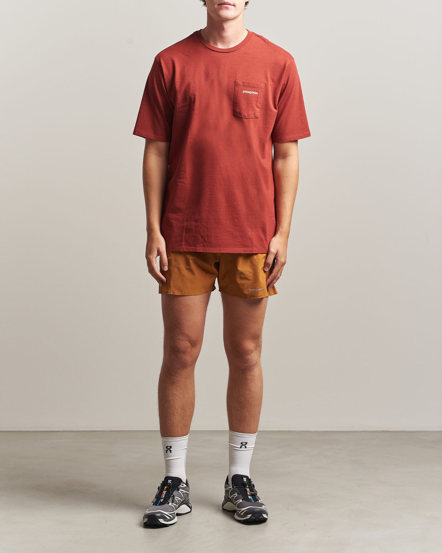 Herren | T-Shirts | Patagonia | Boardshort Logo Pocket Responsibili T-Shirt Rusty Red
