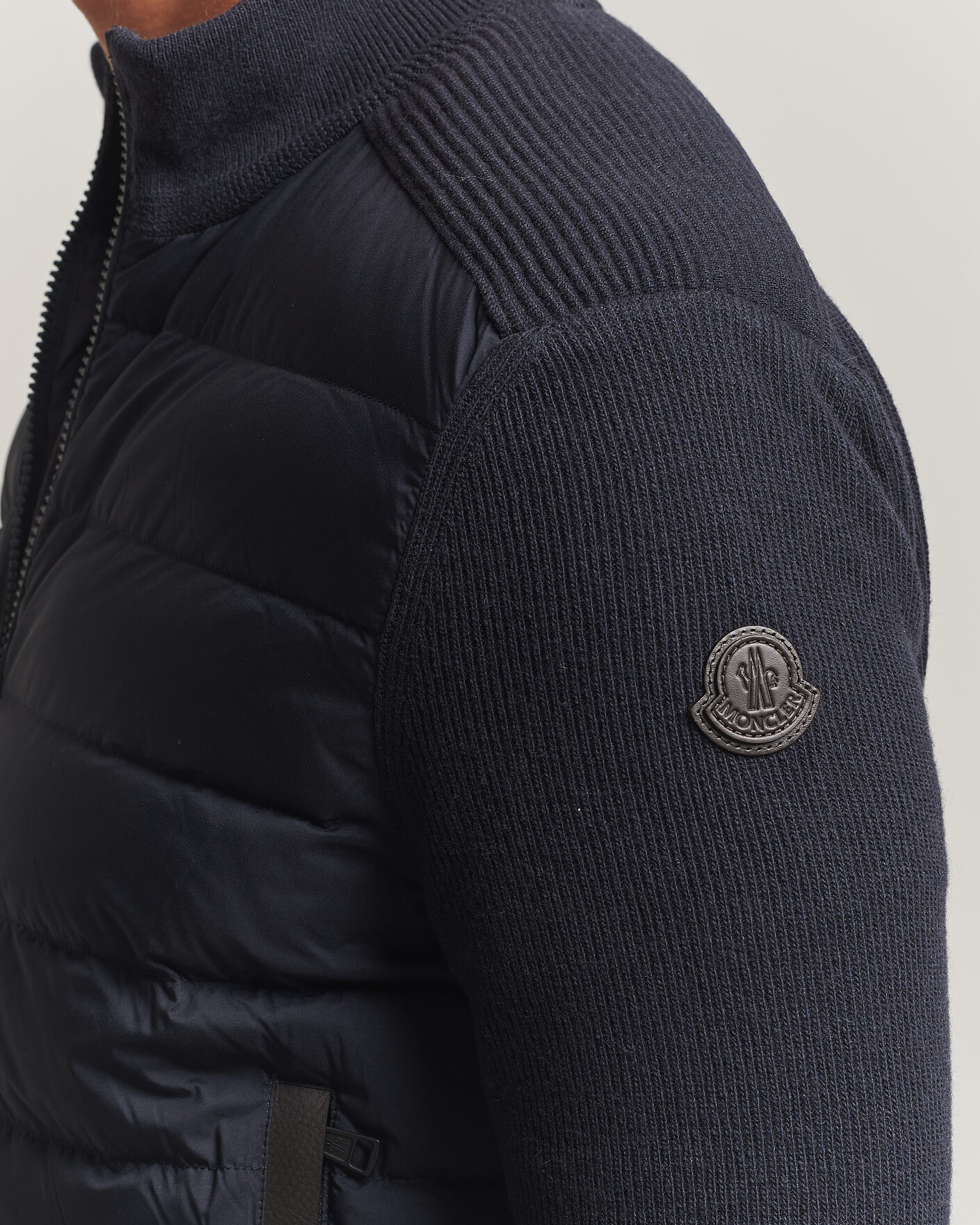 Herren | Jacken | Moncler | Wool/Cashmere Hybrid Jacket Navy