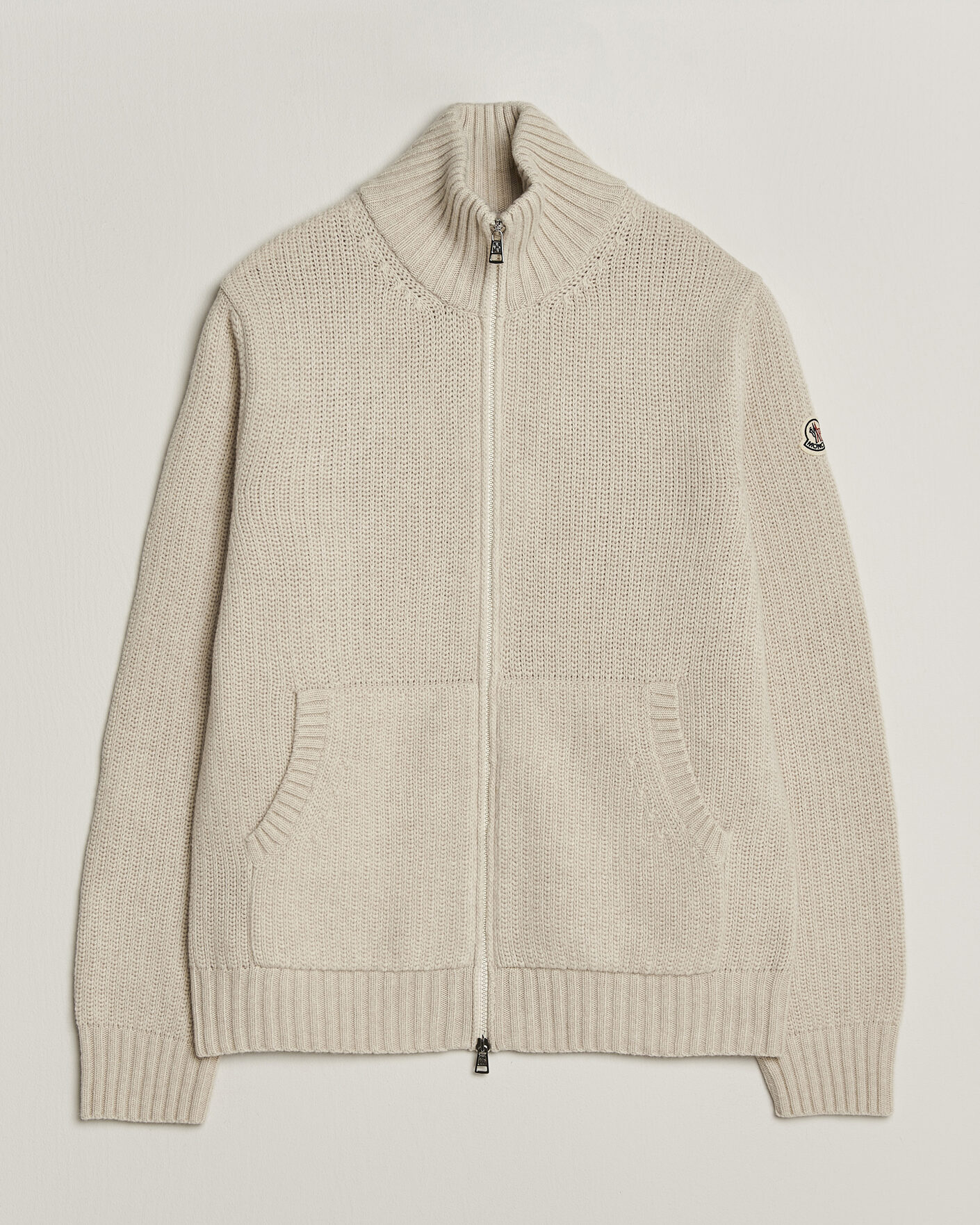 Herren | Pullover | Moncler | Full Zip Cardigan Light Beige