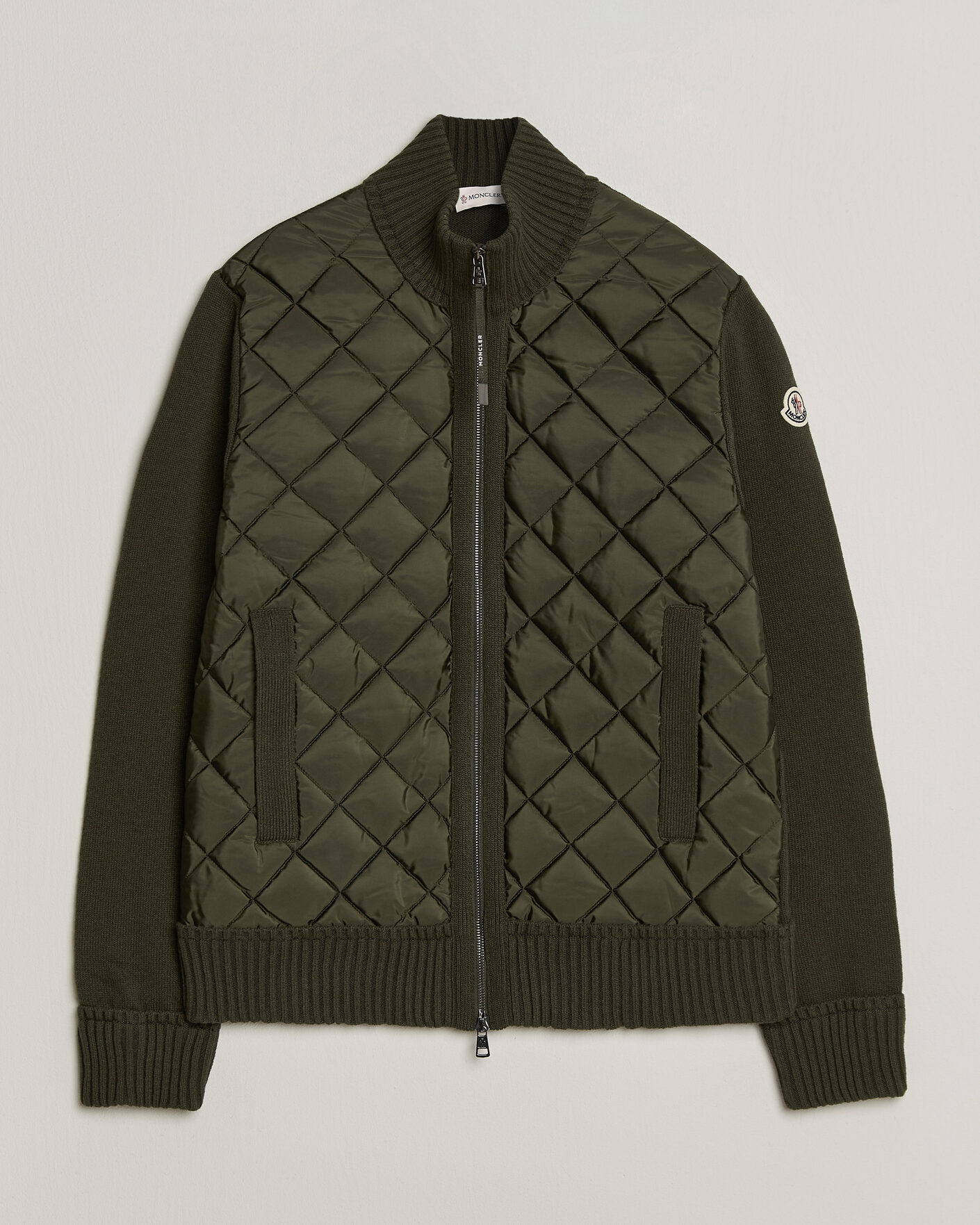 Herren | Jacken | Moncler | Quilted Hybrid Jacket Dark Green