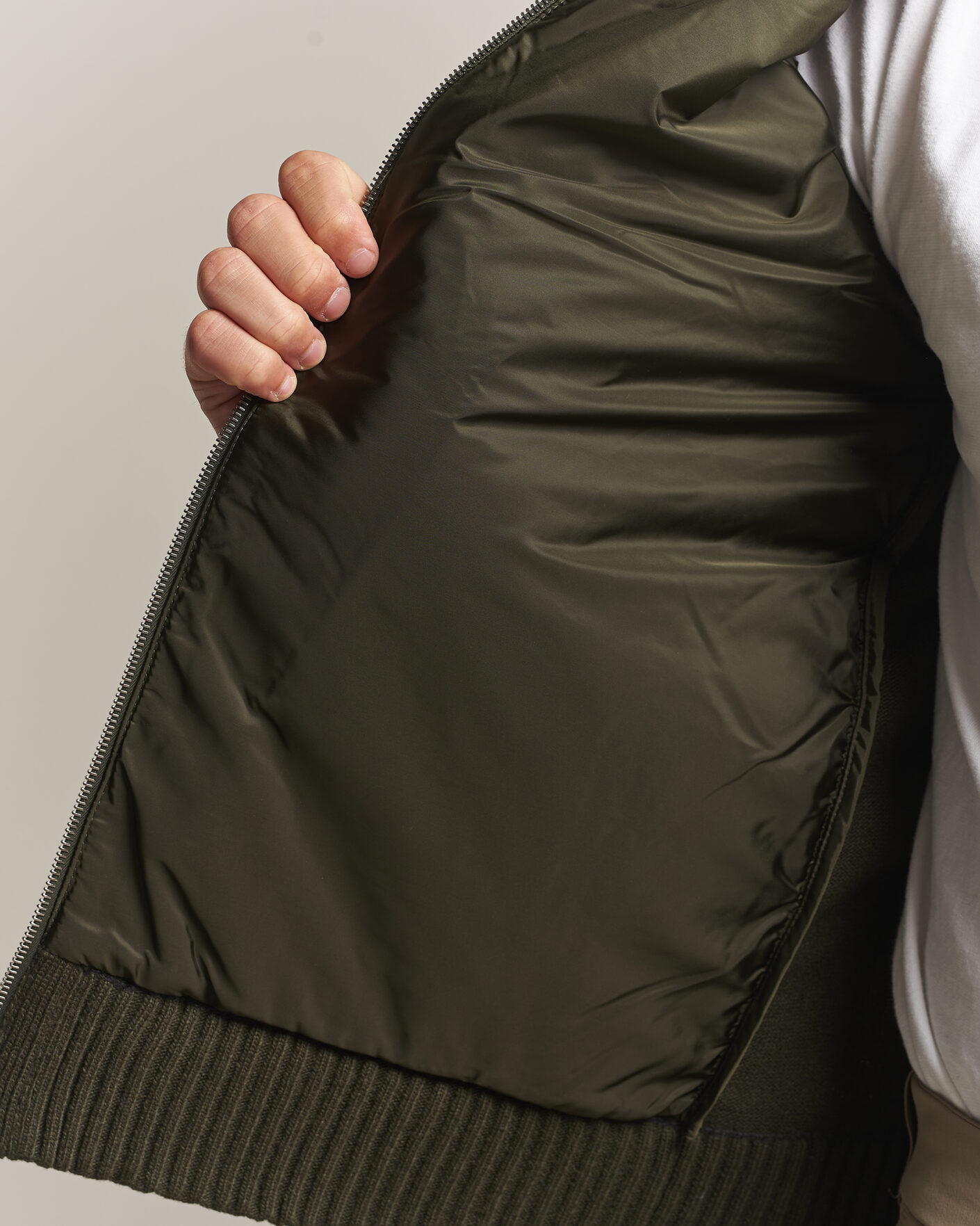 Herren | Jacken | Moncler | Quilted Hybrid Jacket Dark Green