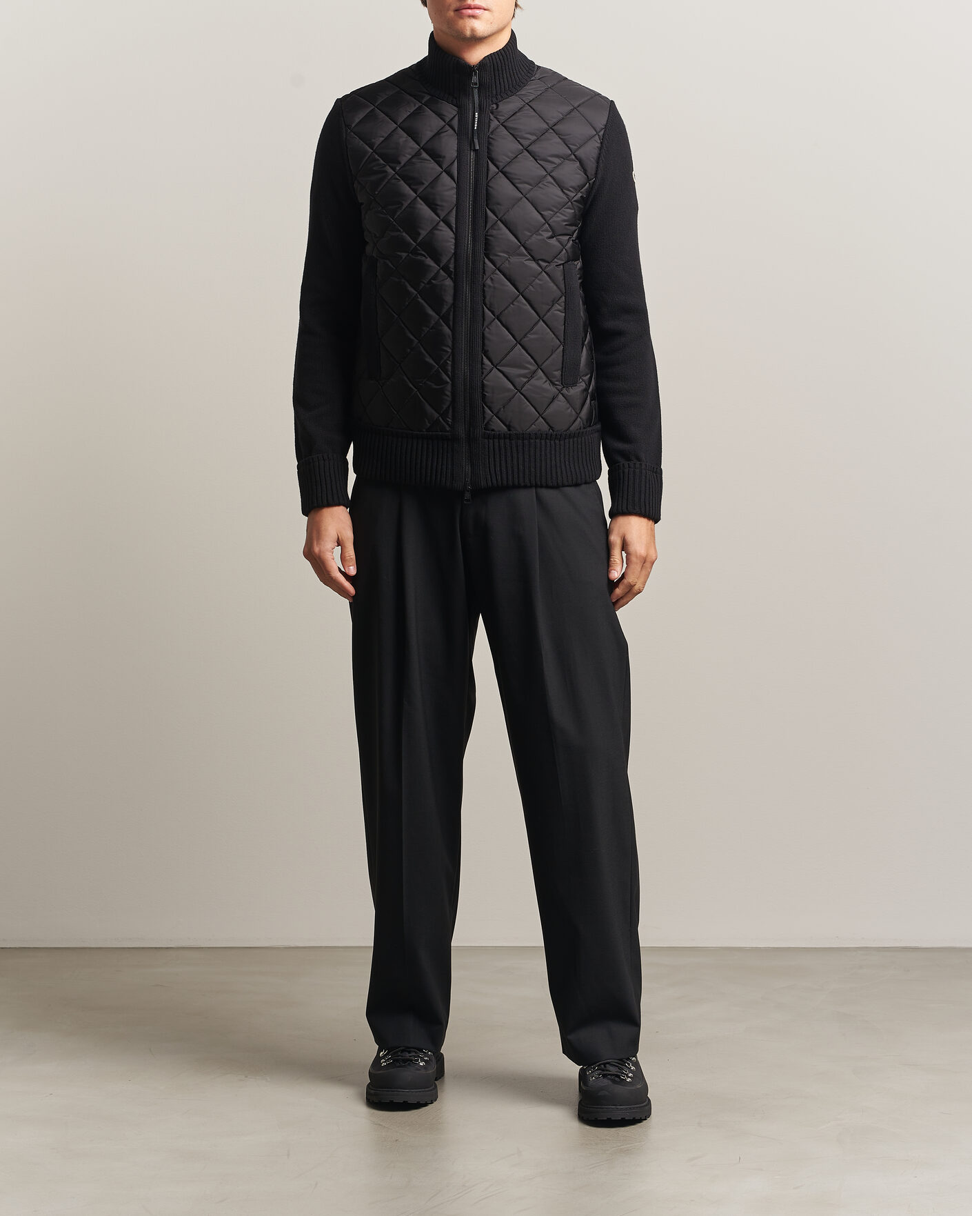 Herren | Jacken | Moncler | Quilted Hybrid Jacket Black