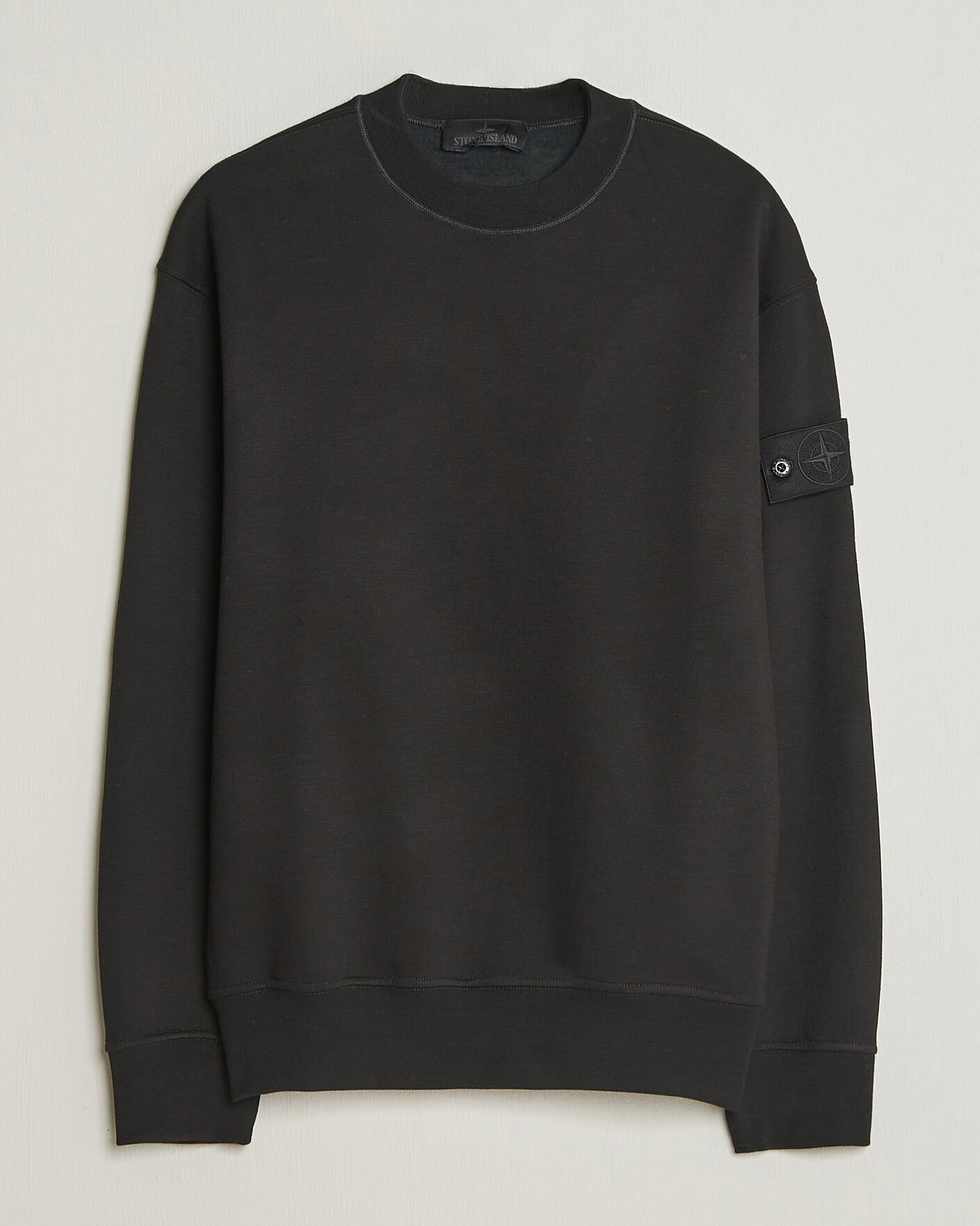 Herren | Pullover | Stone Island | Ghost Cotton/Wool Fleece Sweatshirt Black