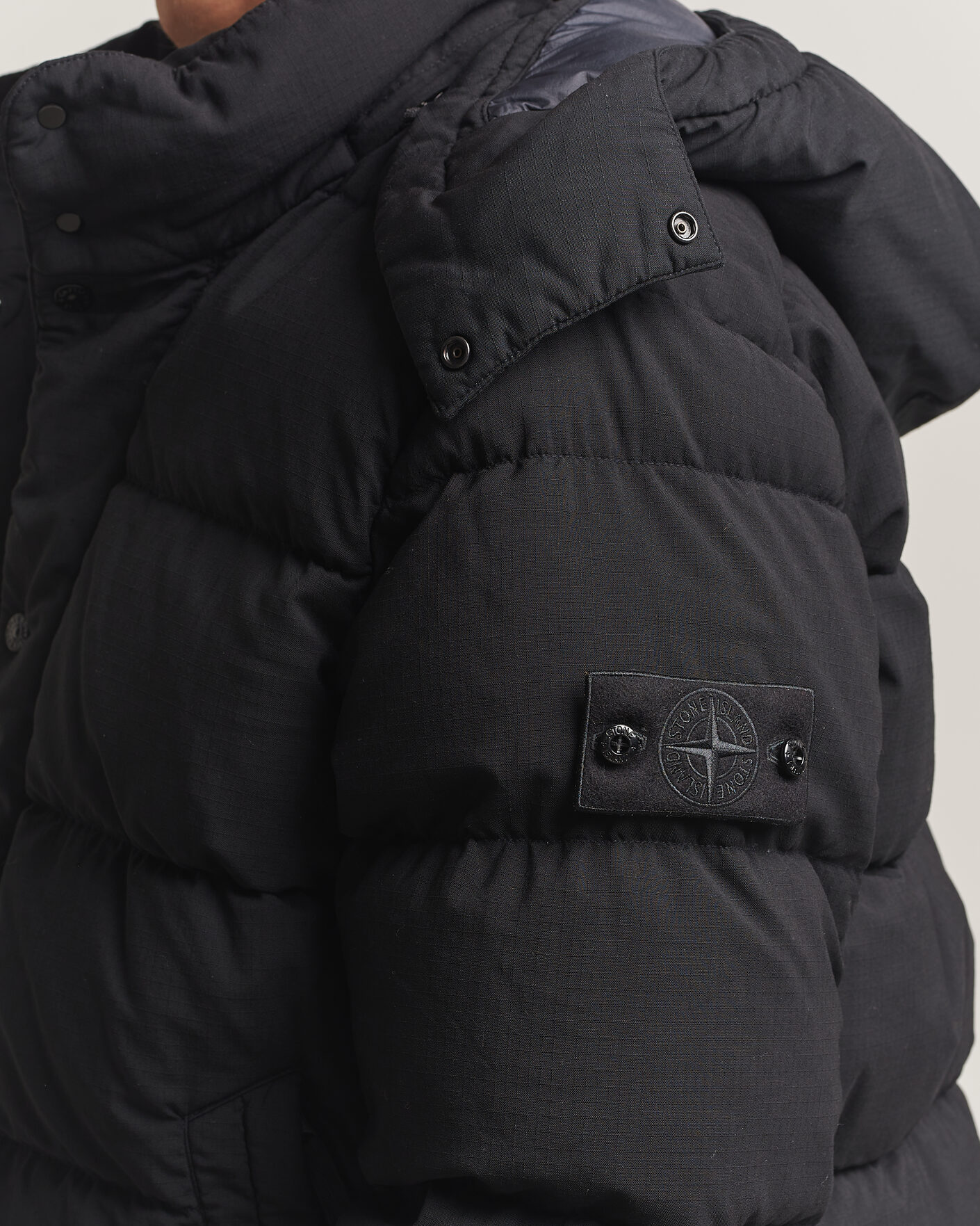 Herren | Jacken | Stone Island | Ghost Wool Ripstop Down Jacket Black