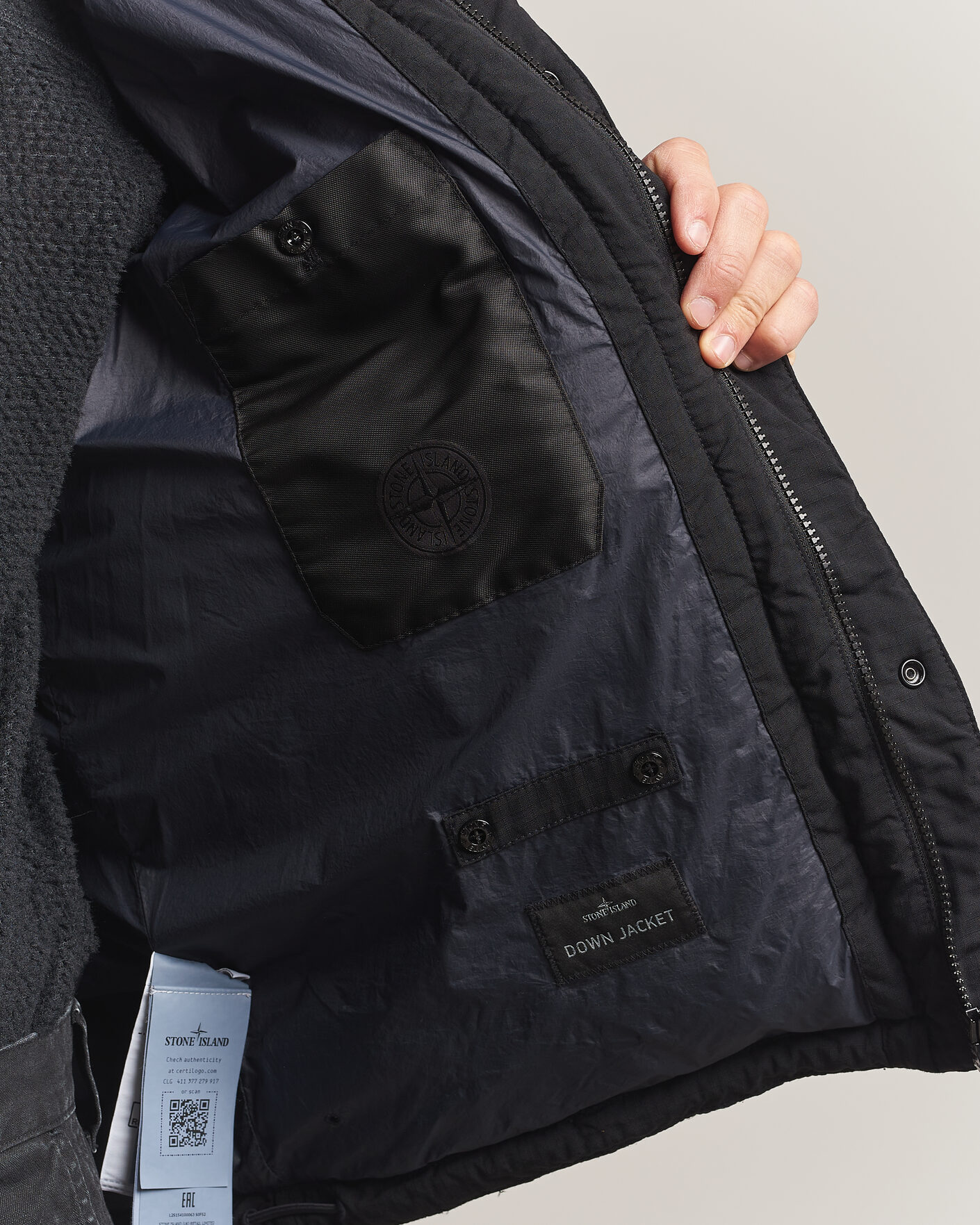 Herren | Jacken | Stone Island | Ghost Wool Ripstop Down Jacket Black