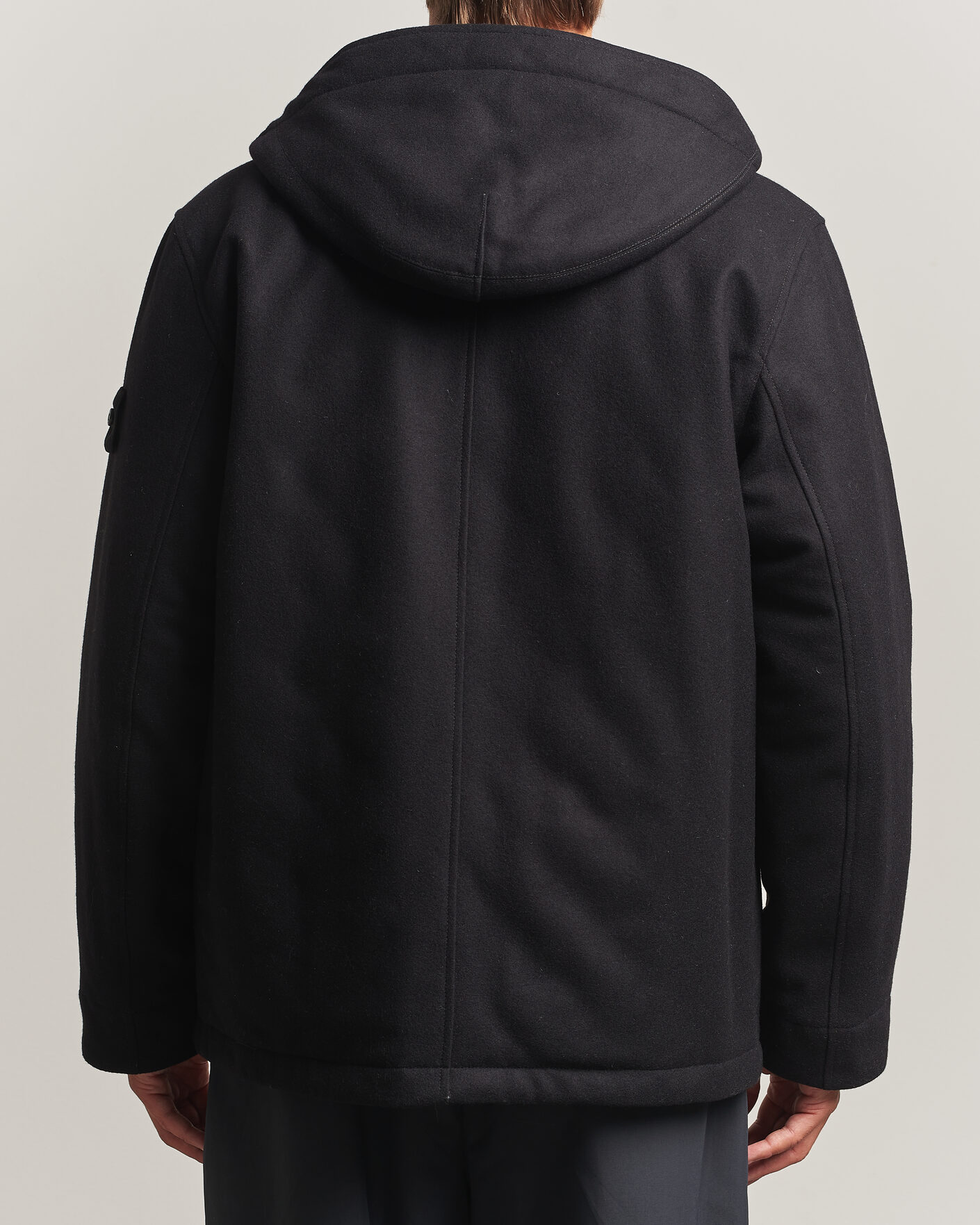 Herren | Jacken | Stone Island | Ghost Wool/Nylon Flannel Short Parka Black