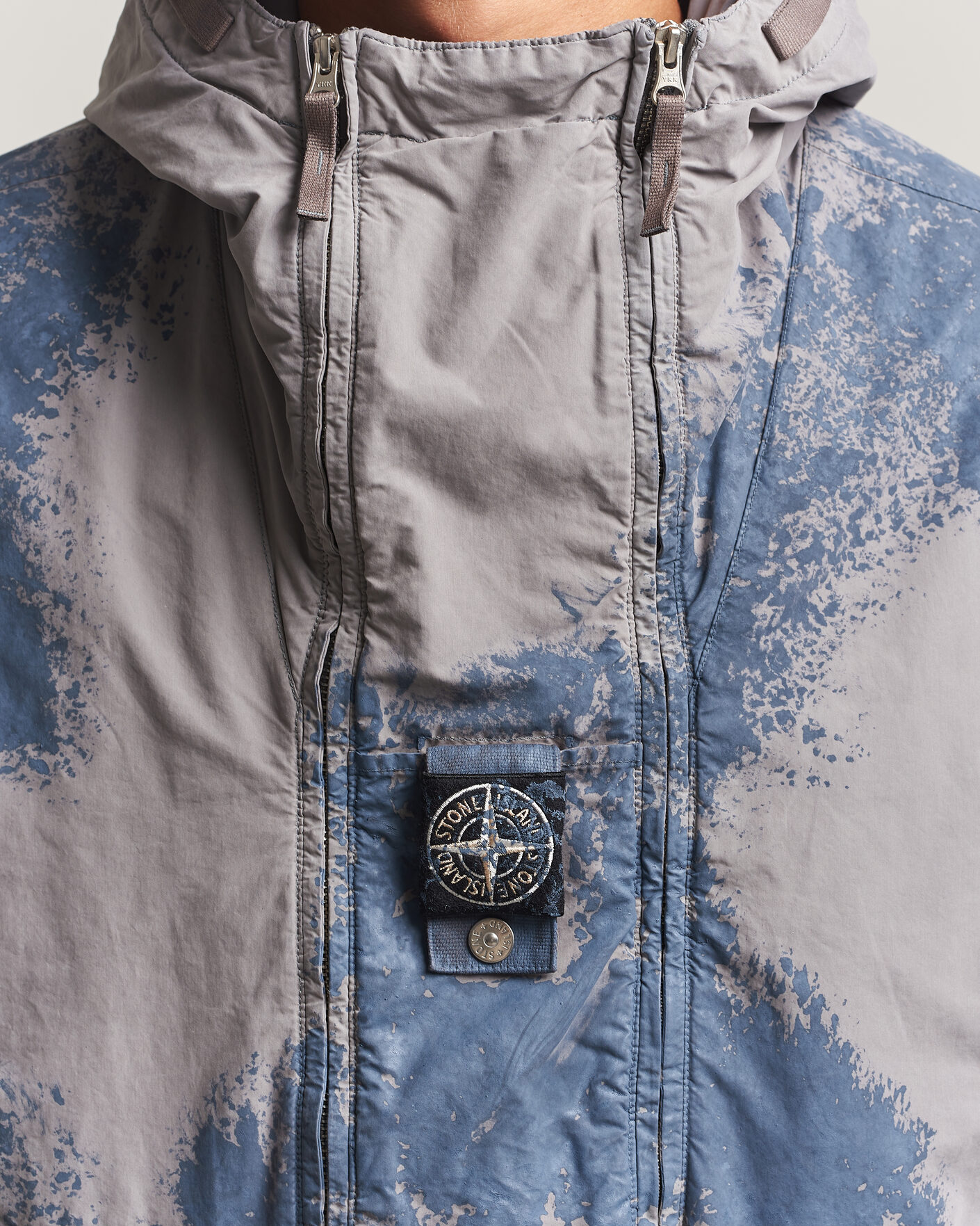 Herren | Jacken | Stone Island | Hand Painted David Light TC Short Parka Grey
