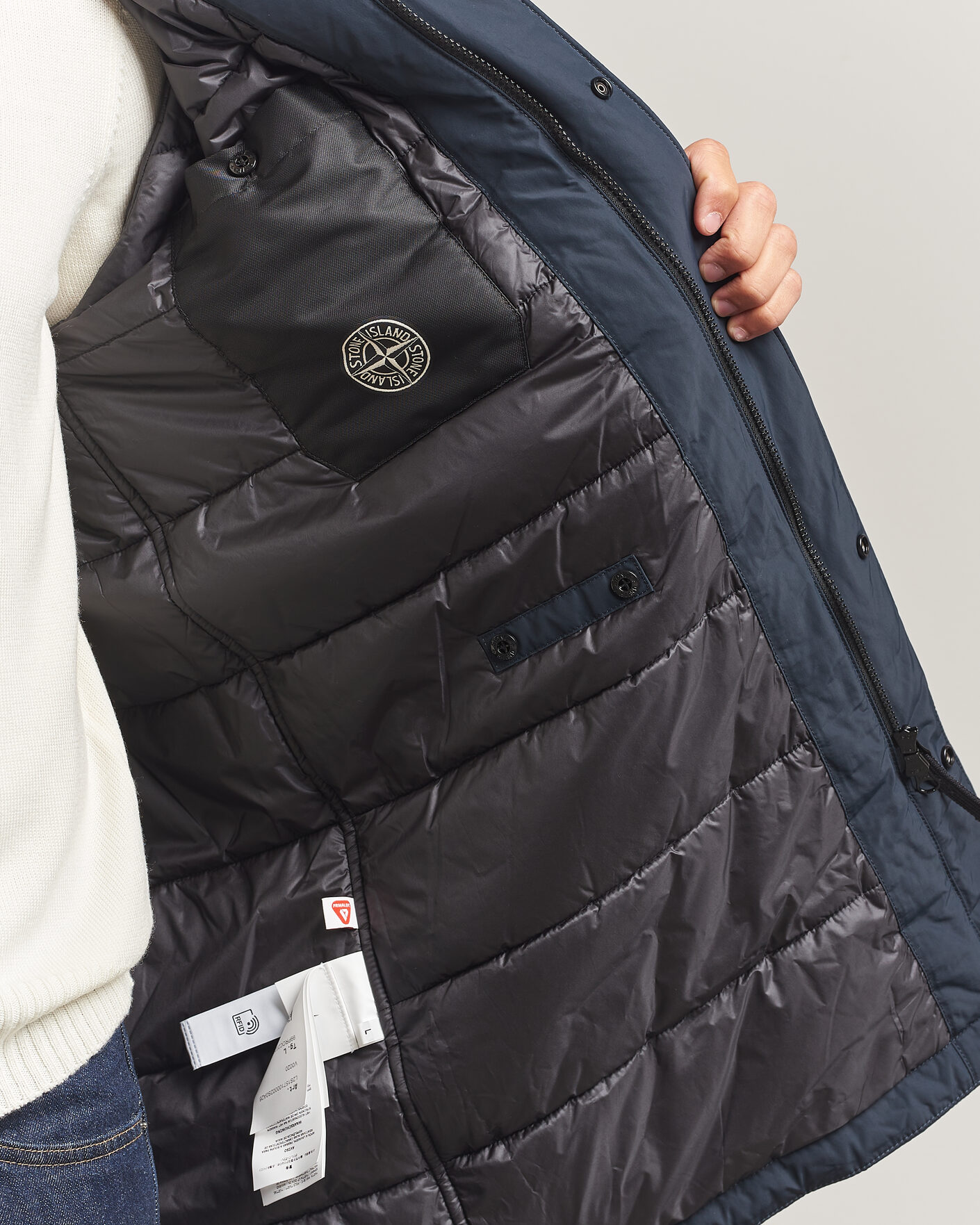 Herren | Jacken | Stone Island | Micro Reps Padded Coat Navy Blue