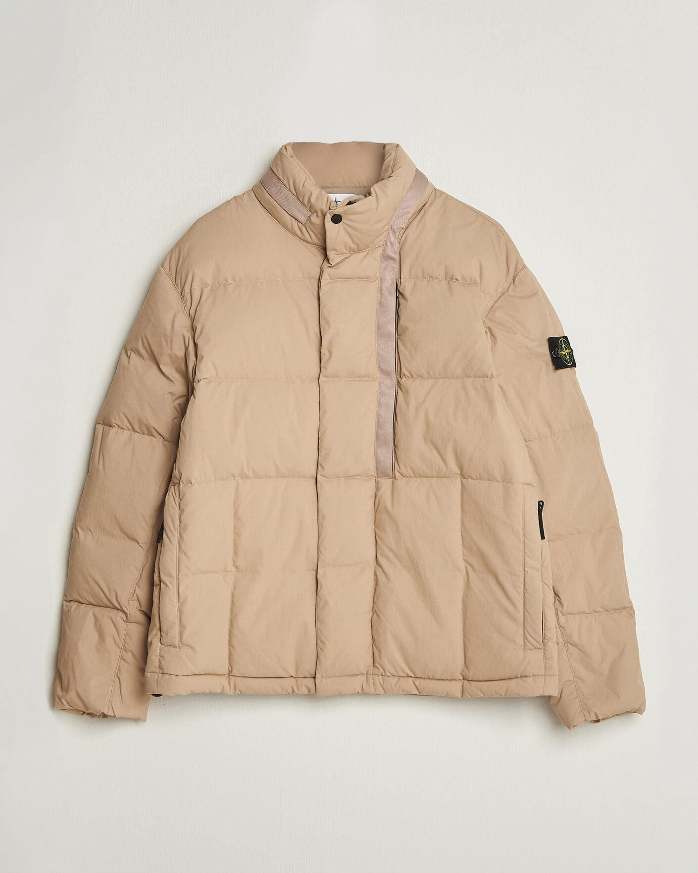 Herren | Jacken | Stone Island | Cotton/Nylon Padded Down Jacket Biscuit
