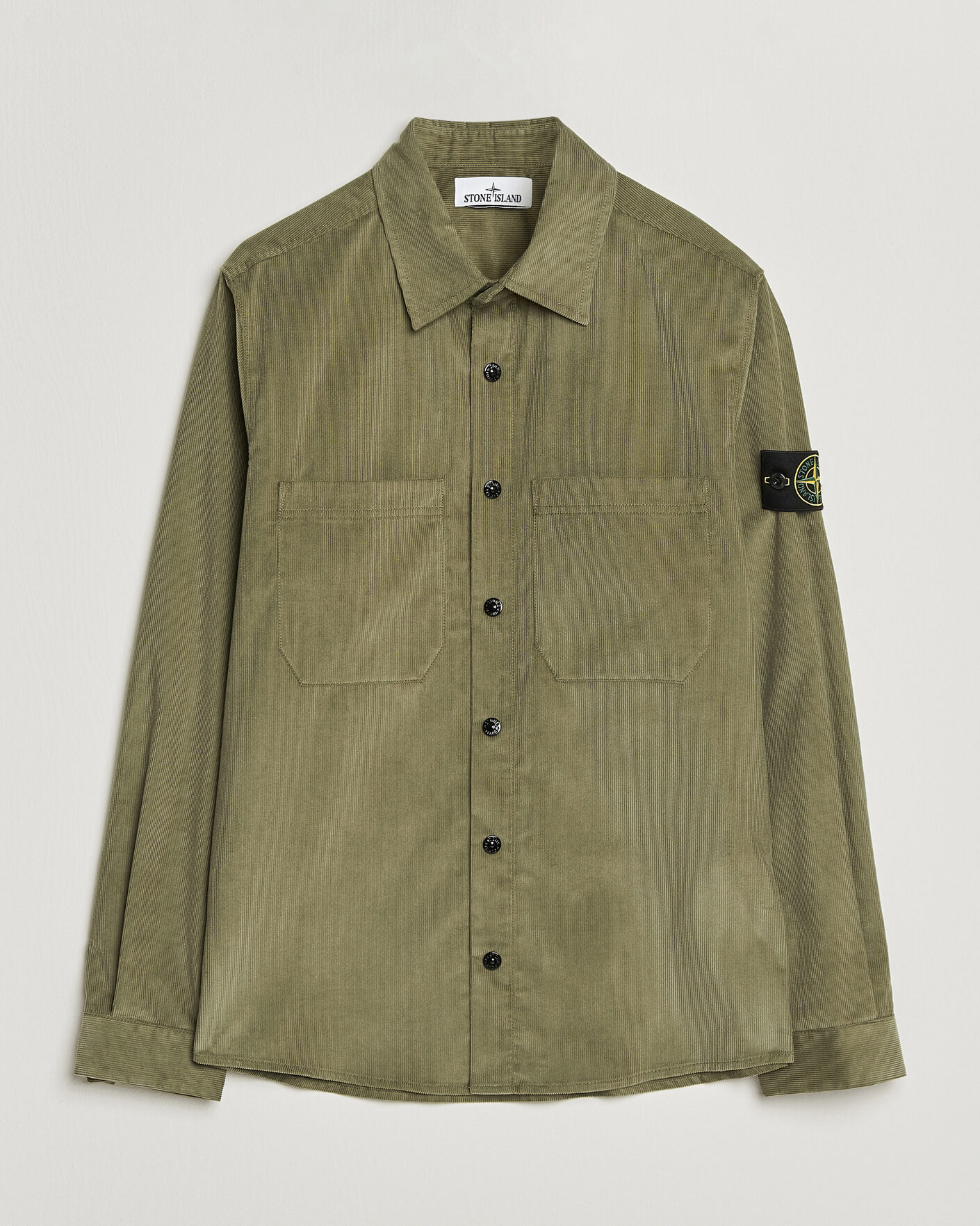 Herren | Hemden | Stone Island | Micro Cord Overshirt Miltary Green