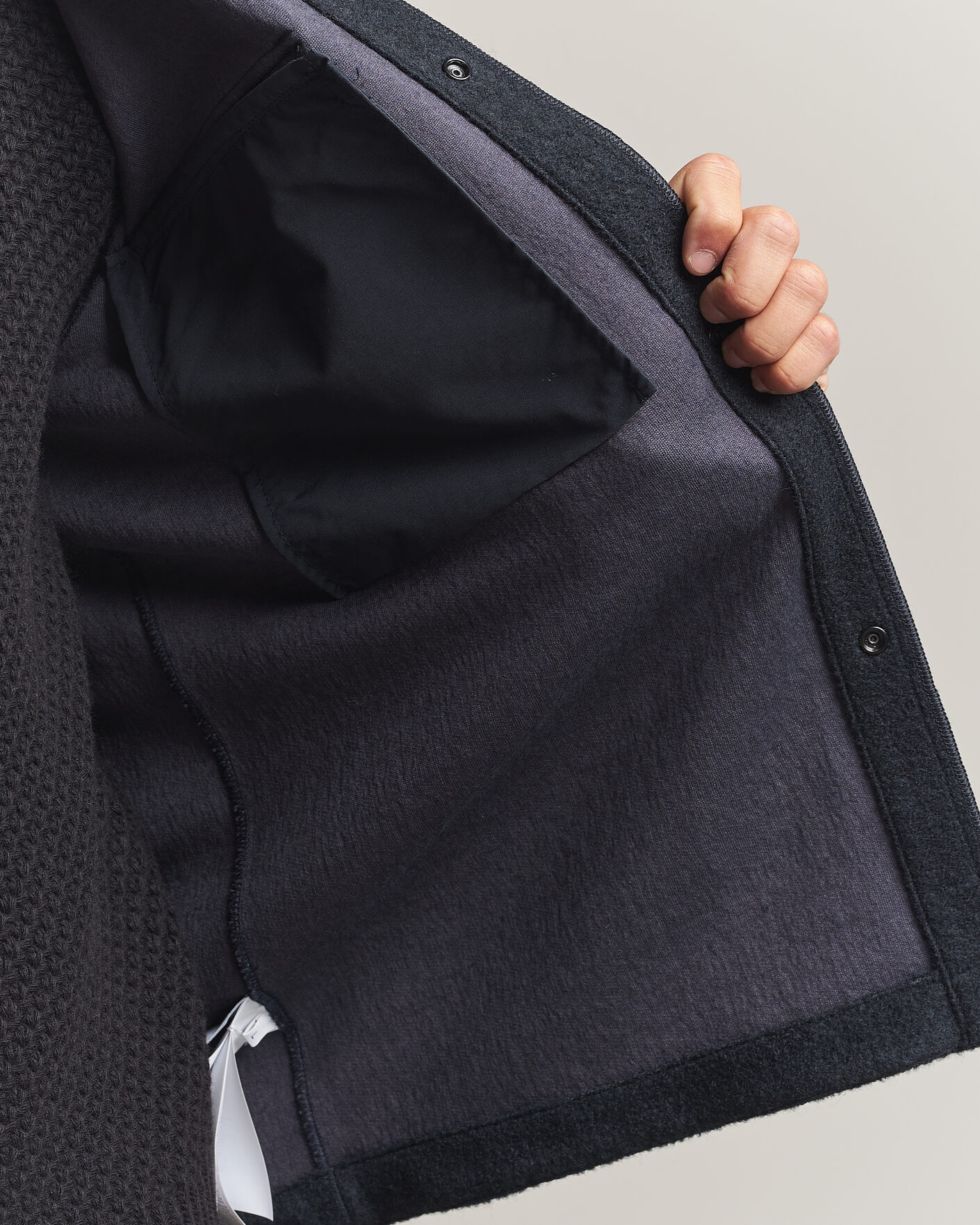 Herren | Hemden | Stone Island | Micro Bouclé Overshirt Navy Blue