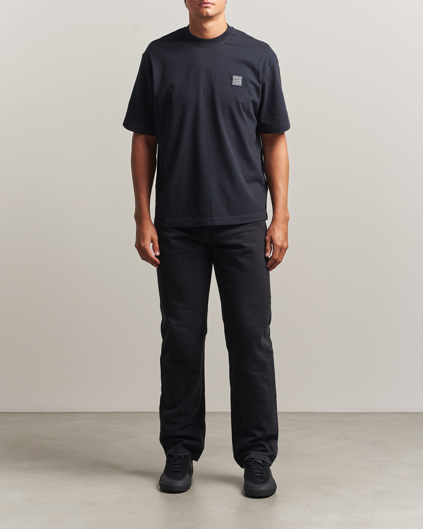 Herren | T-Shirts | Stone Island | Combed Organic Cotton T-Shirt Navy Blue