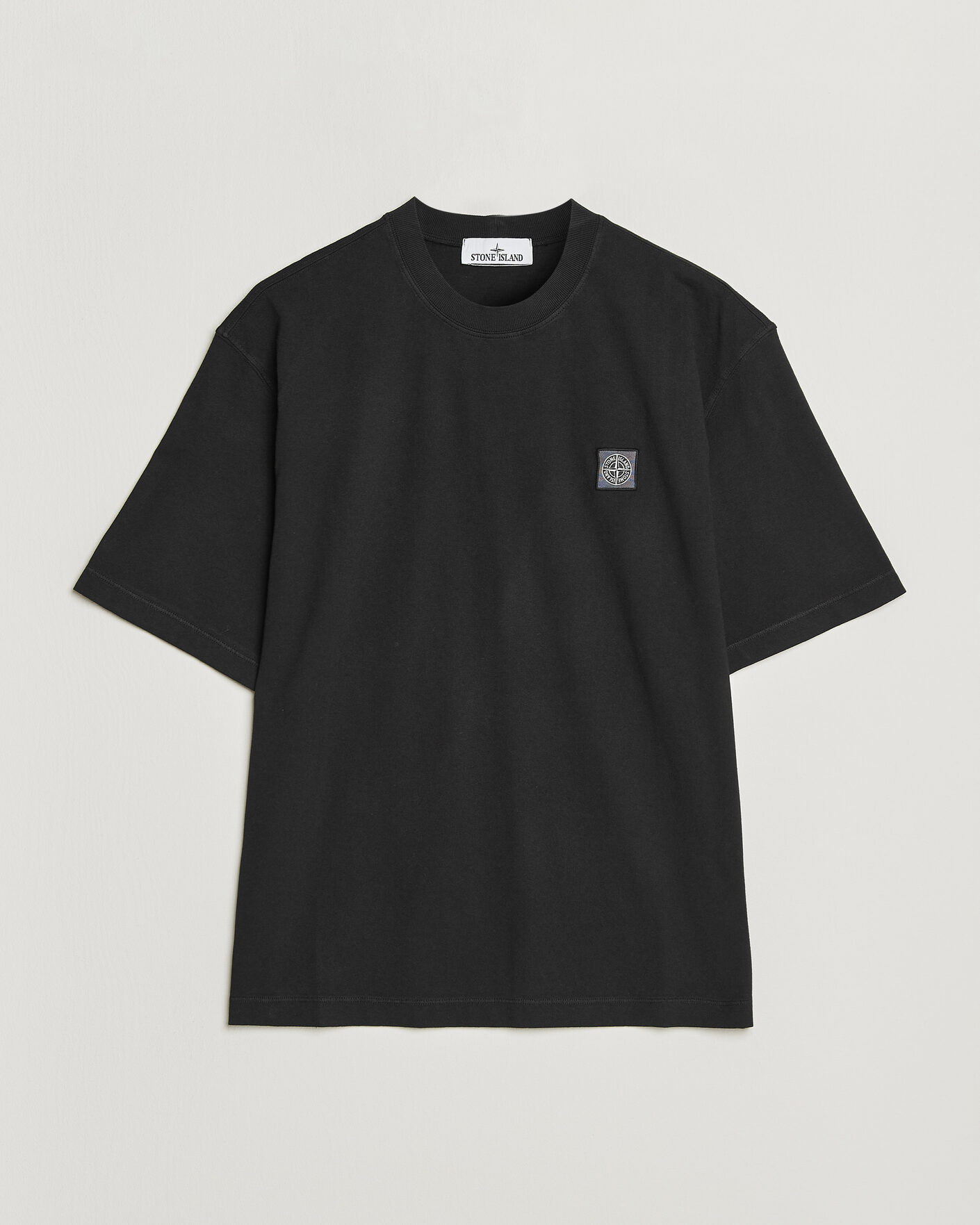 Herren | T-Shirts | Stone Island | Combed Organic Cotton T-Shirt Black