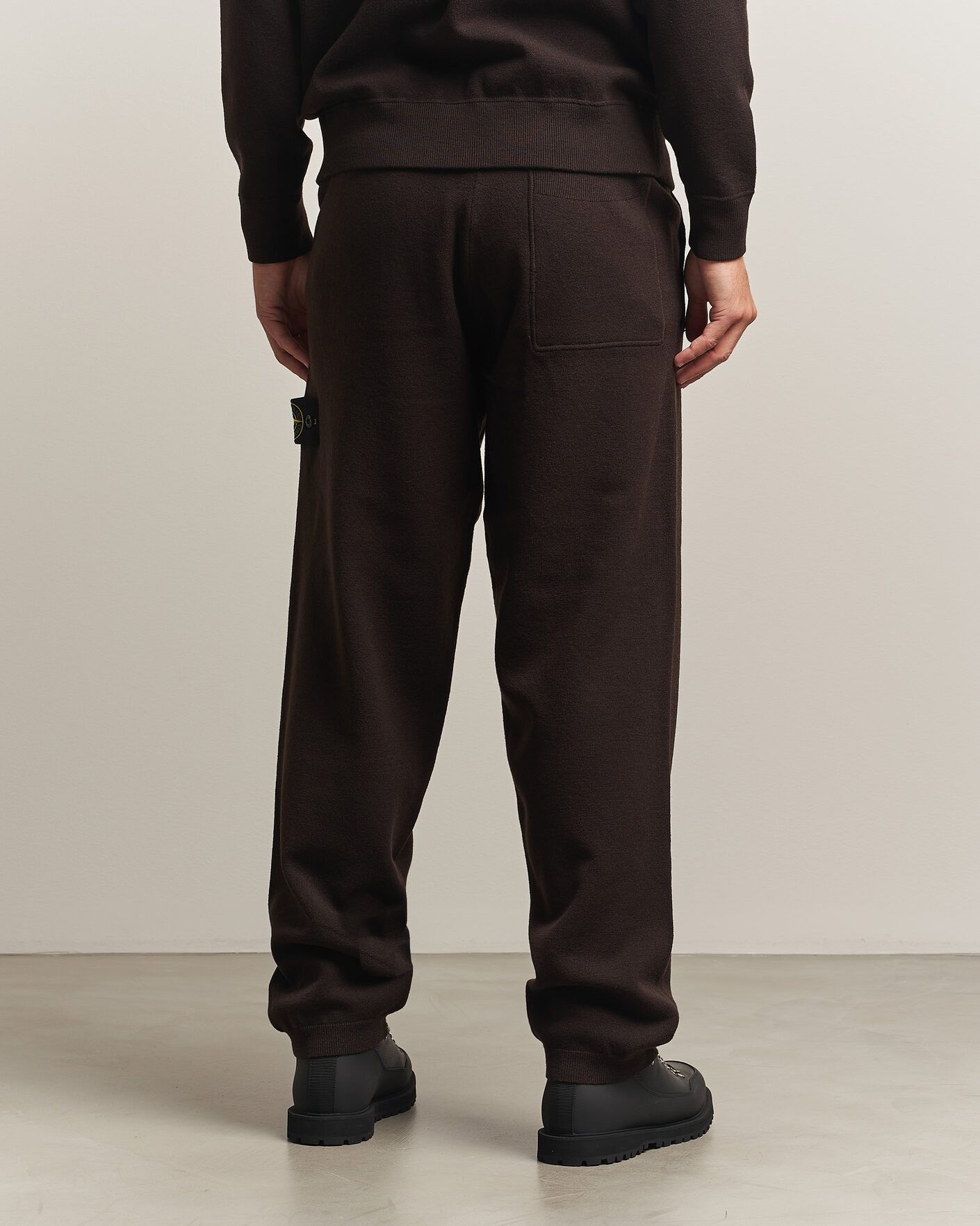 Herren | Hosen | Stone Island | Plush Stitch Stretch Wool Pants Coal Grey