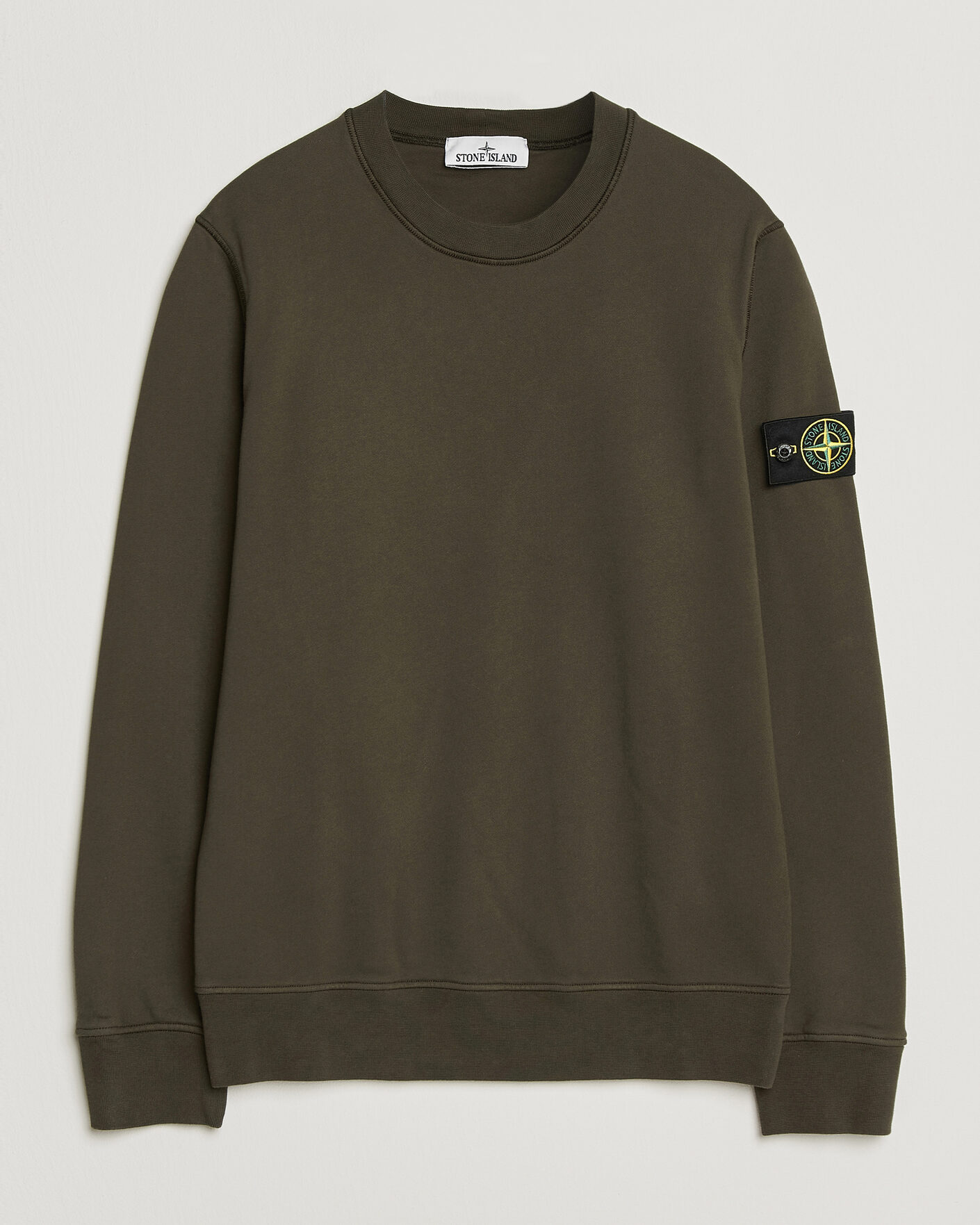 Herren | Pullover | Stone Island | Garment Dyed Fleece Sweatshirt Coal Grey