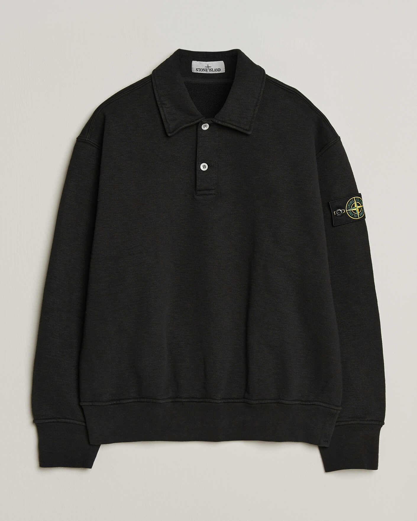 Herren | Pullover | Stone Island | Tubular Cotton Fleece Polo Black