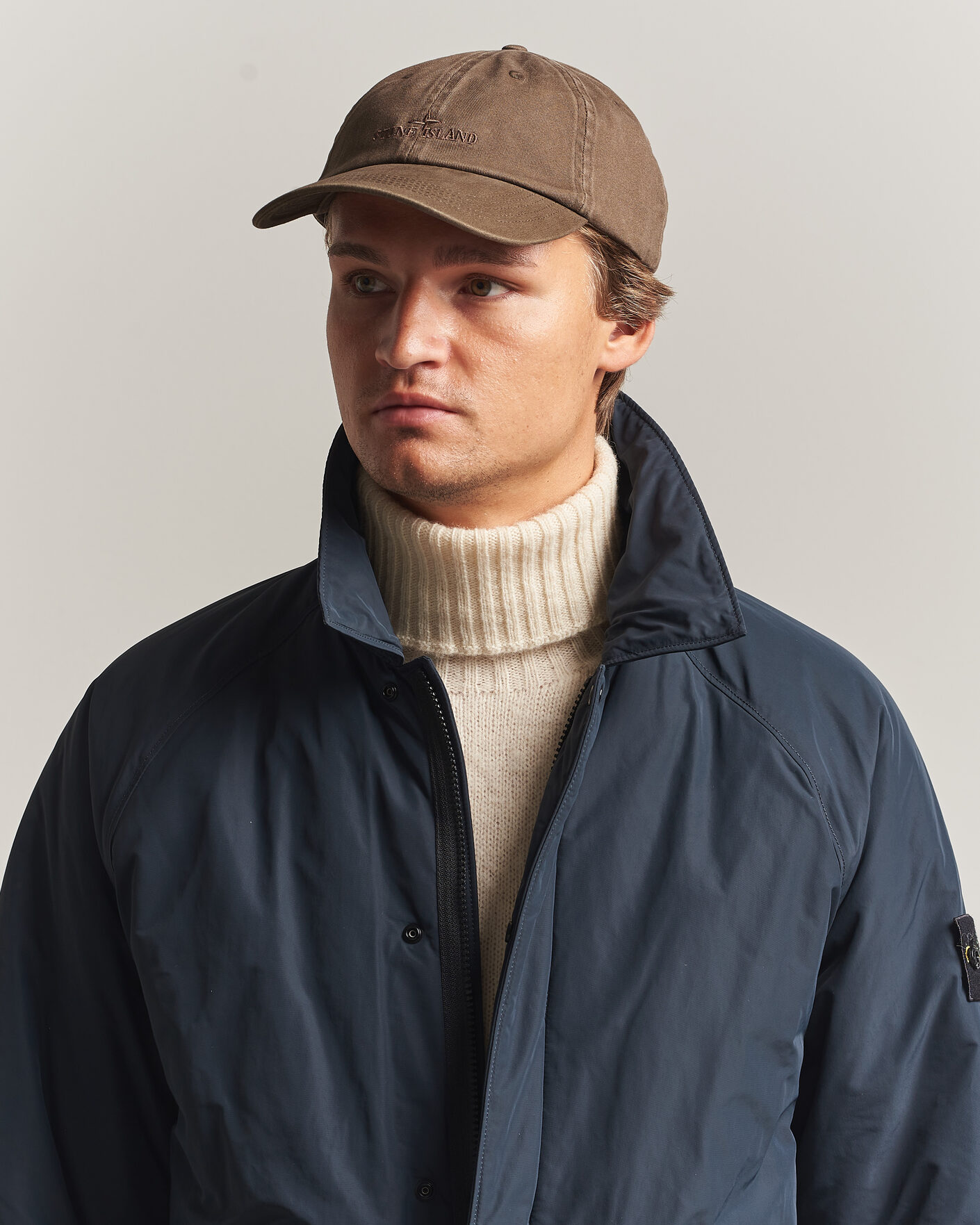 Herren | Hüte & Mützen | Stone Island | Brushed Cotton Gabardine Cap Umber