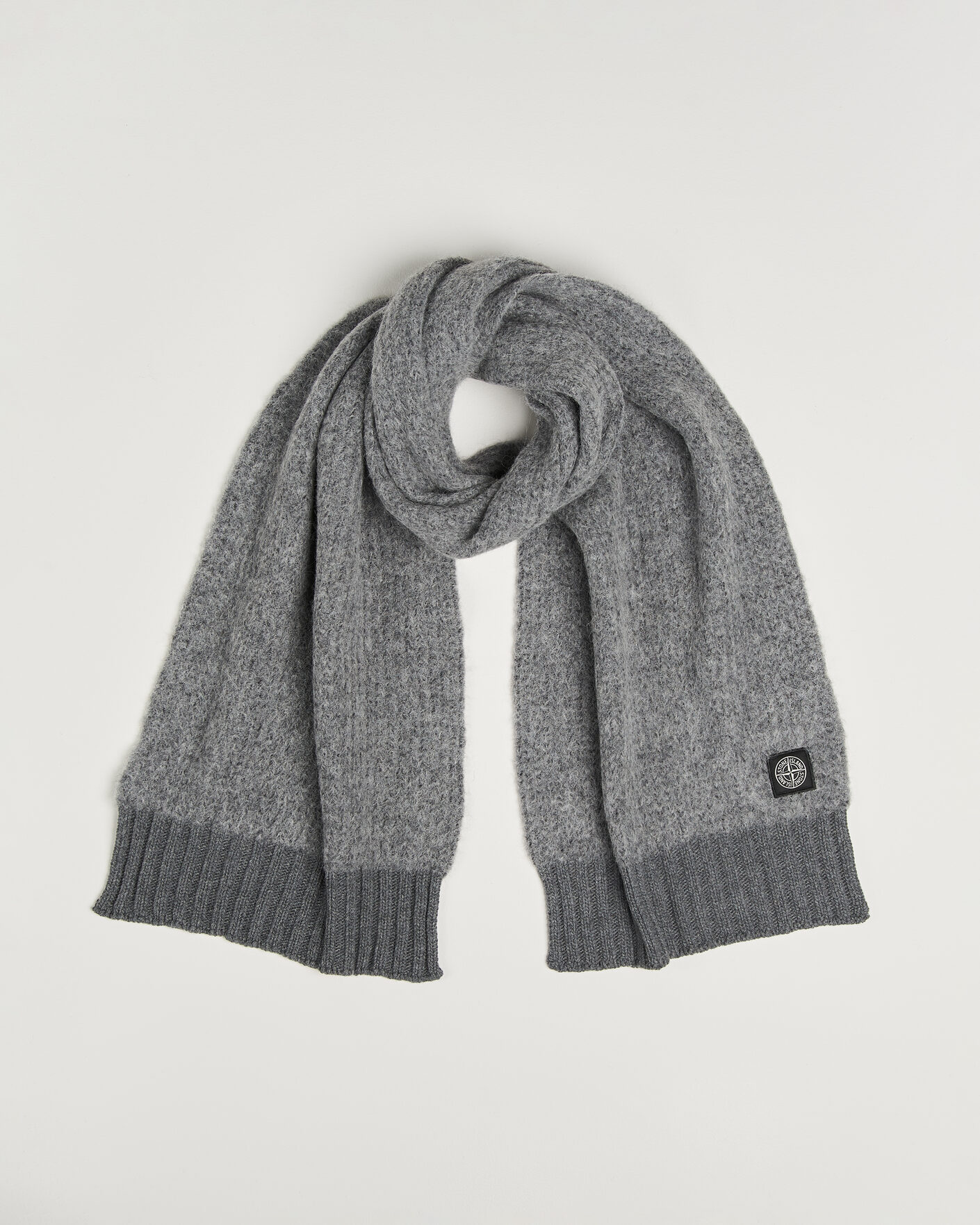 Herren | Schals | Stone Island | Baby Alpaca Blend Scarf Grey Melange