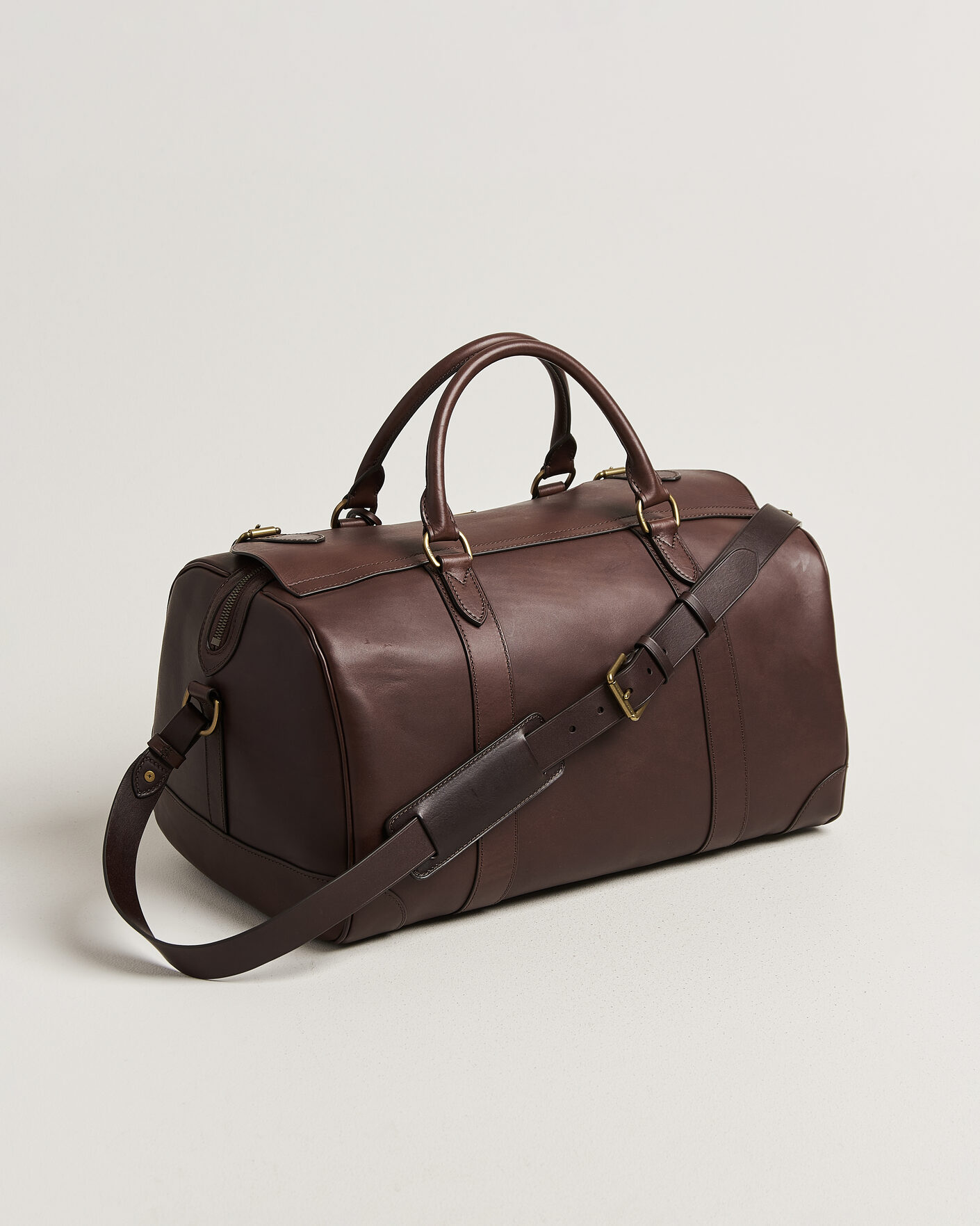 Herren | Taschen | Polo Ralph Lauren | Leather Duffle Bag Burnished Brown