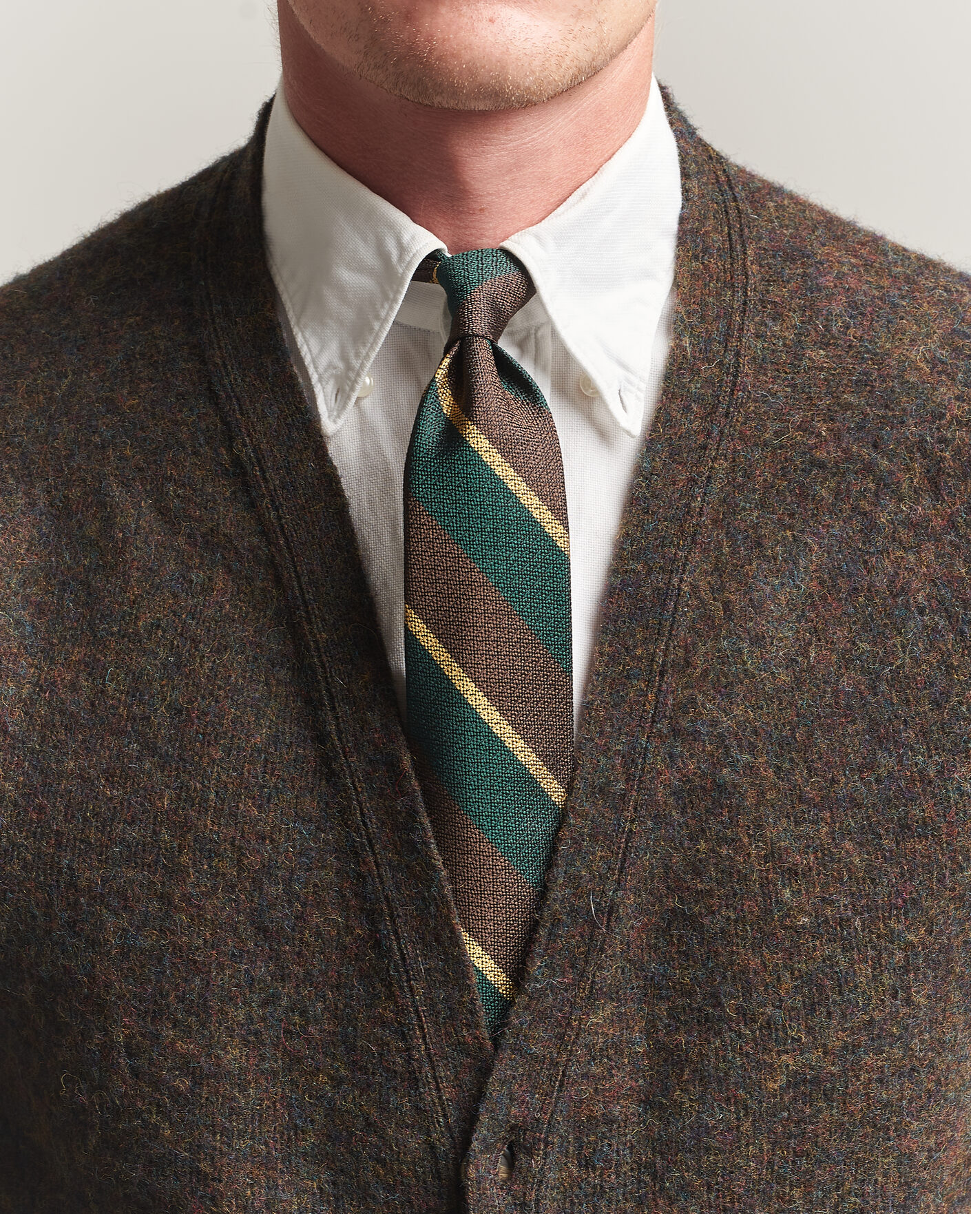 Herren | Krawatten | Polo Ralph Lauren | Striped Vintage Tie Brown/Green