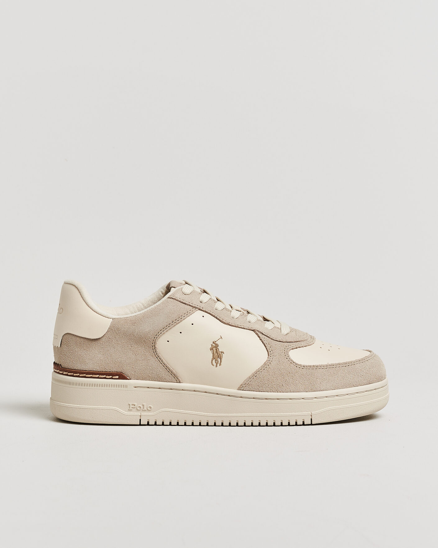 Herren | Sneaker | Polo Ralph Lauren | Masters Court Suede/Leather Sneakers Milkshake
