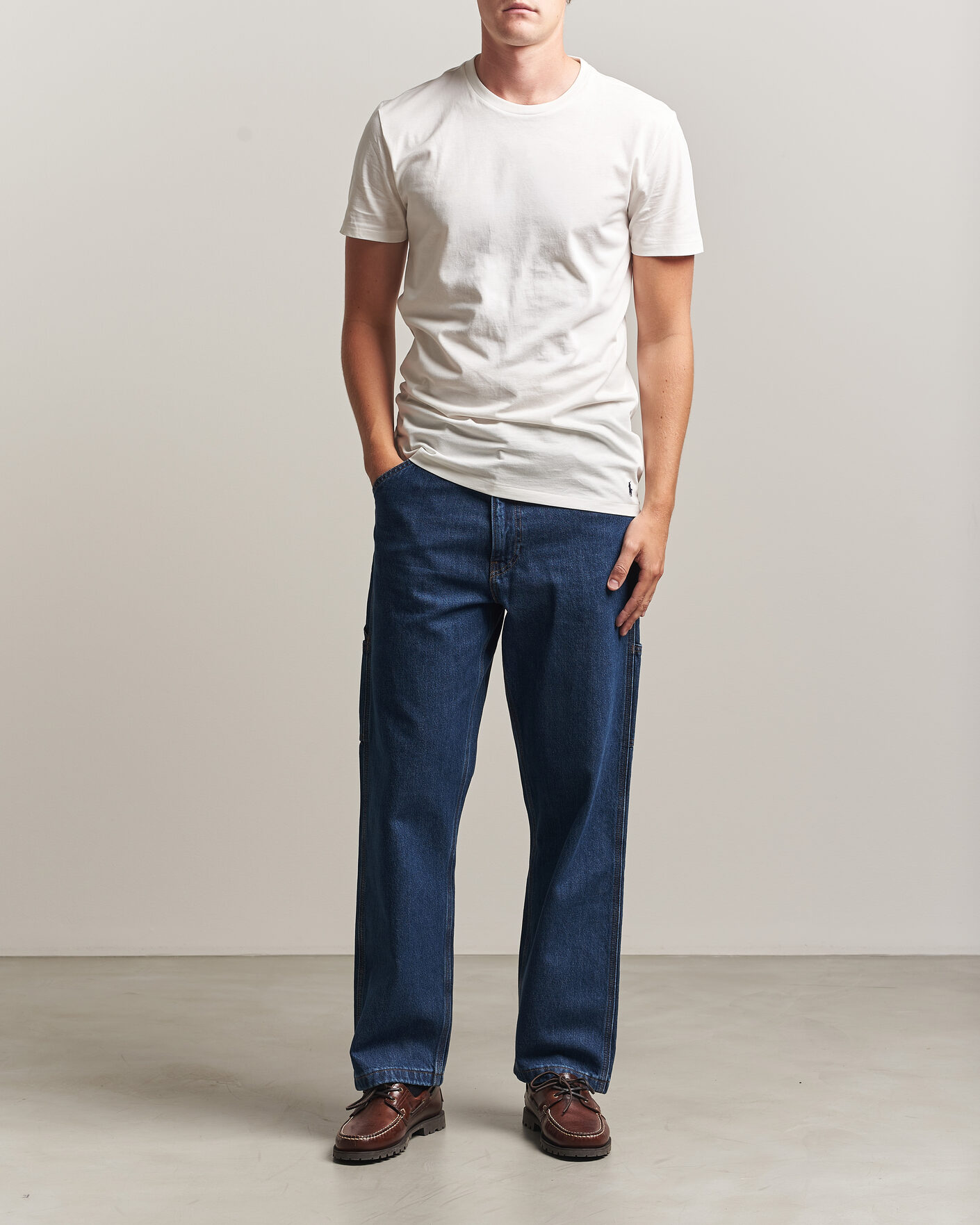 Herren | T-Shirts | Polo Ralph Lauren | 3-Pack Crew Neck T-Shirt White/Blue/Light Blue