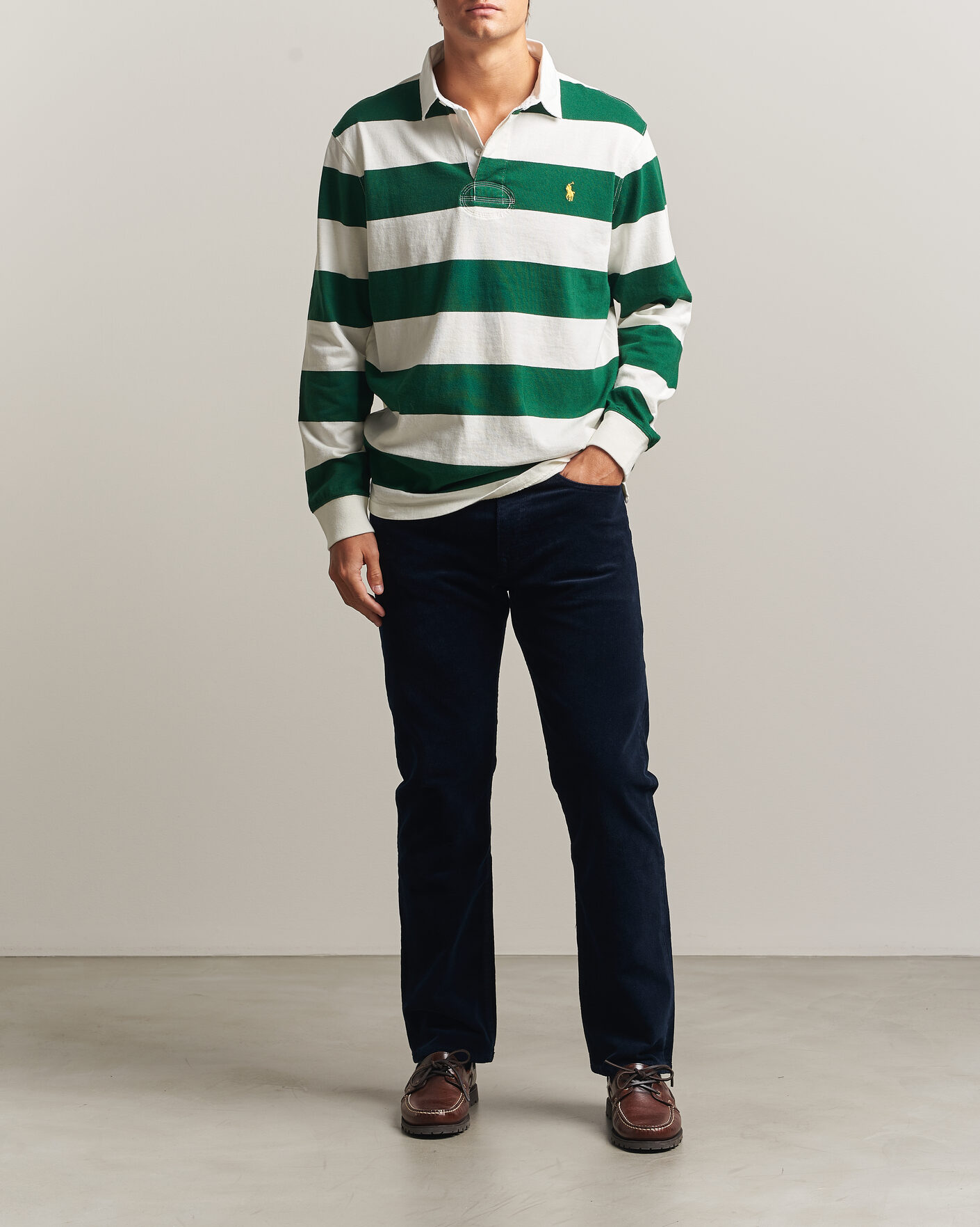 Herren | Hosen | Polo Ralph Lauren | Stretch Corduroy Straight Fit Pants Aviator Navy