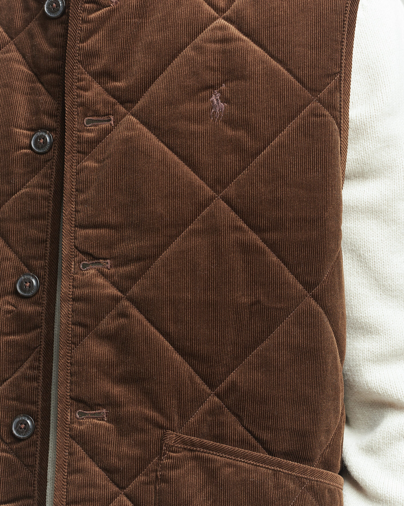 Herren | Westen | Polo Ralph Lauren | Quilted Corduroy Vest Cooper Brown