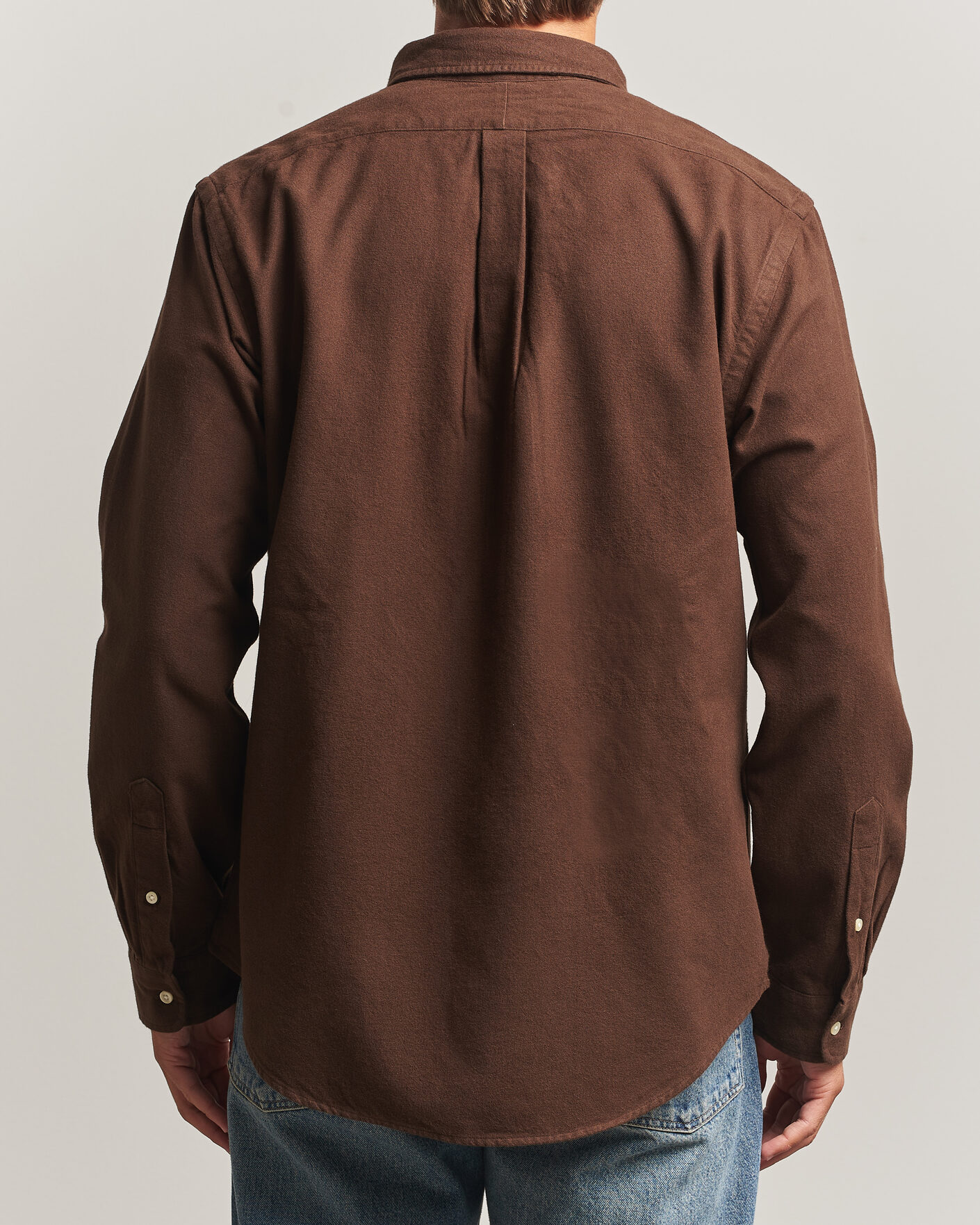 Herren | Hemden | Polo Ralph Lauren | Custom Fit Brushed Flannel Shirt Nutmeg Brown