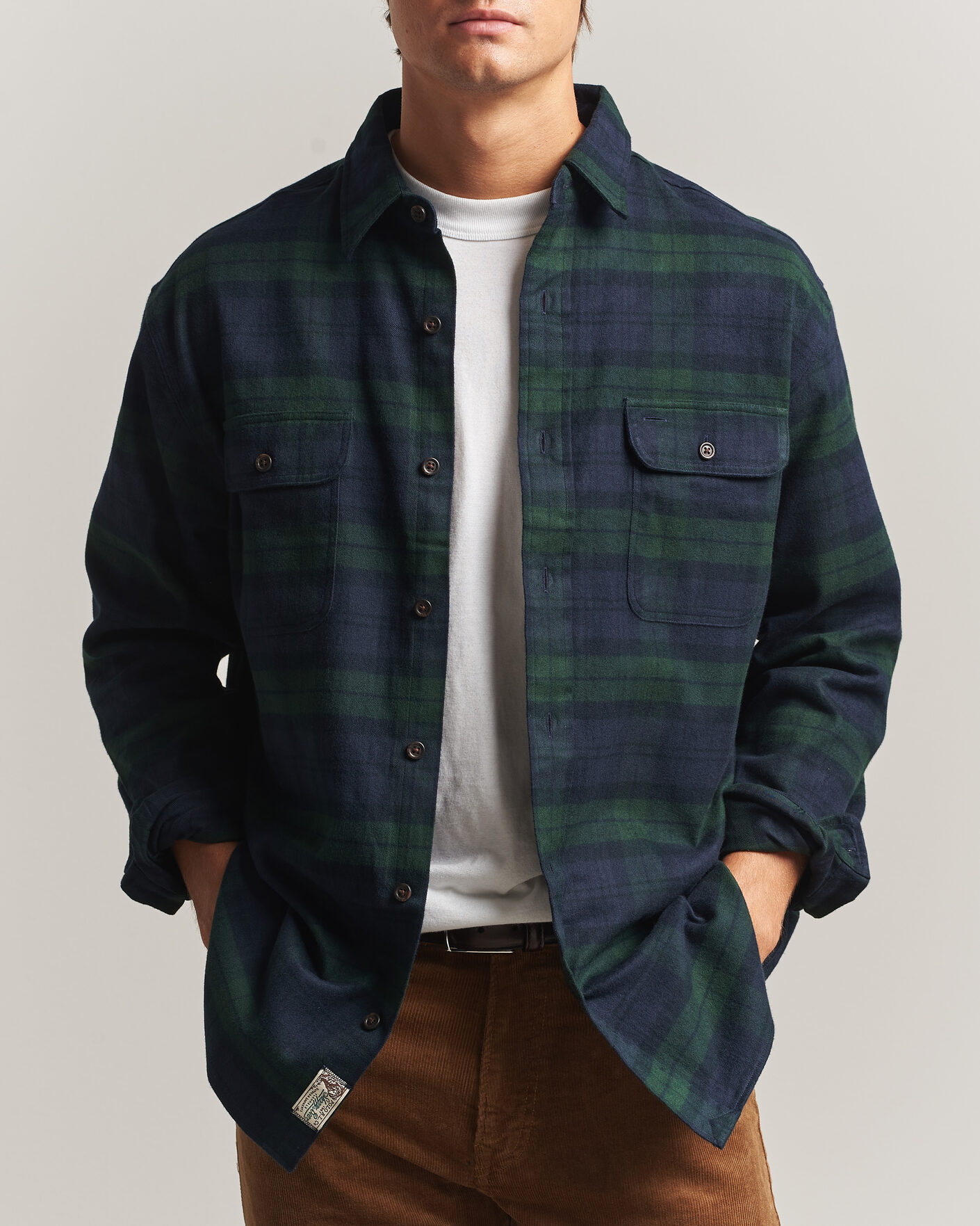 Herren | Hemden | Polo Ralph Lauren | Classic Fit Shaggy Flannel Shirt Navy Forest