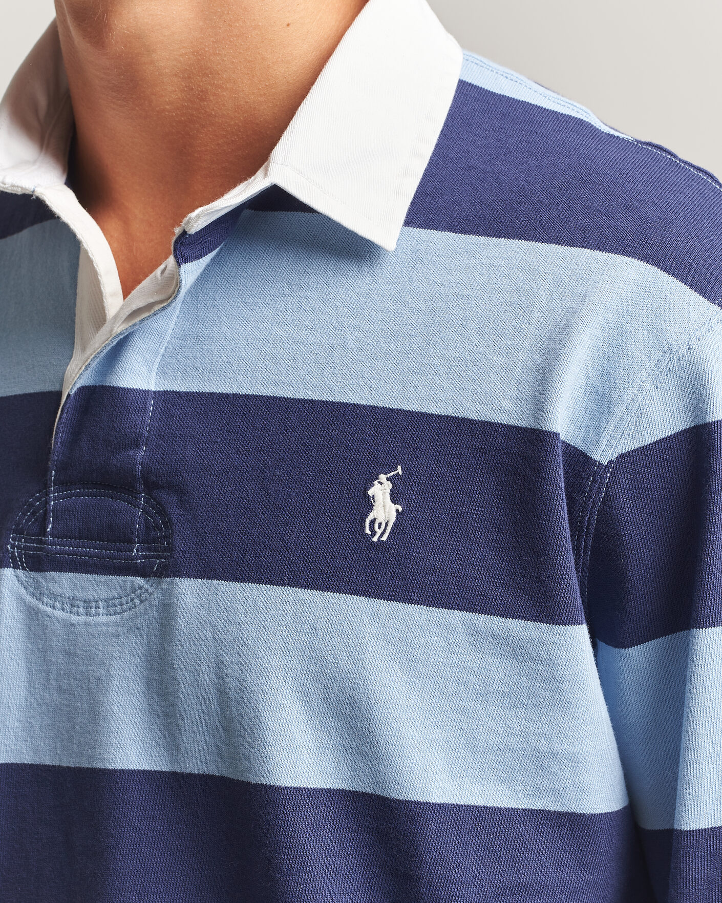 Herren | Pullover | Polo Ralph Lauren | Striped Jersey Rugger Blue/Navy