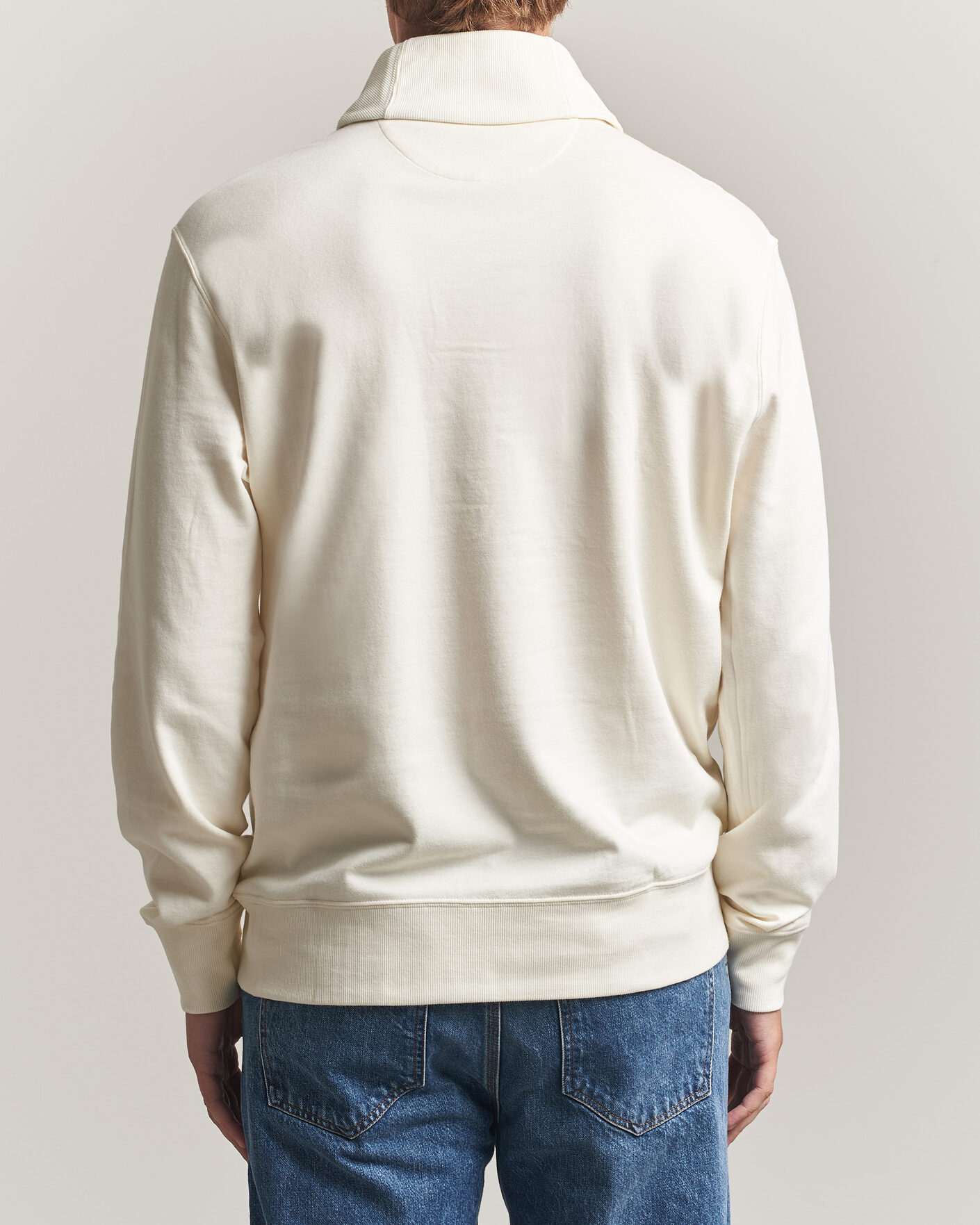 Herren | Pullover | Polo Ralph Lauren | Double Knitted Shawl Collar Sweater Pale Cream