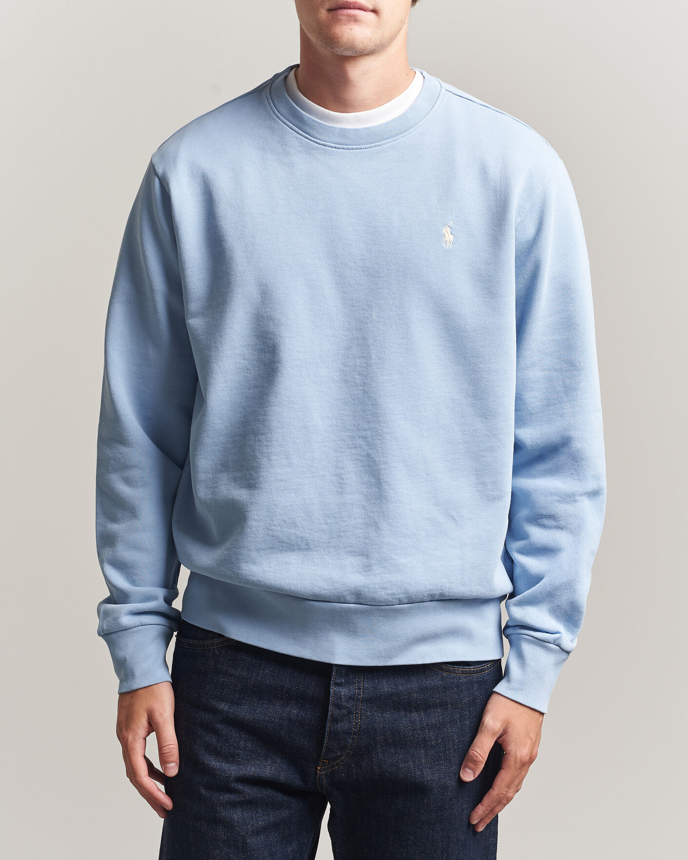 Herren | Pullover | Polo Ralph Lauren | Loopback Terry Sweatshirt Chambray Blue