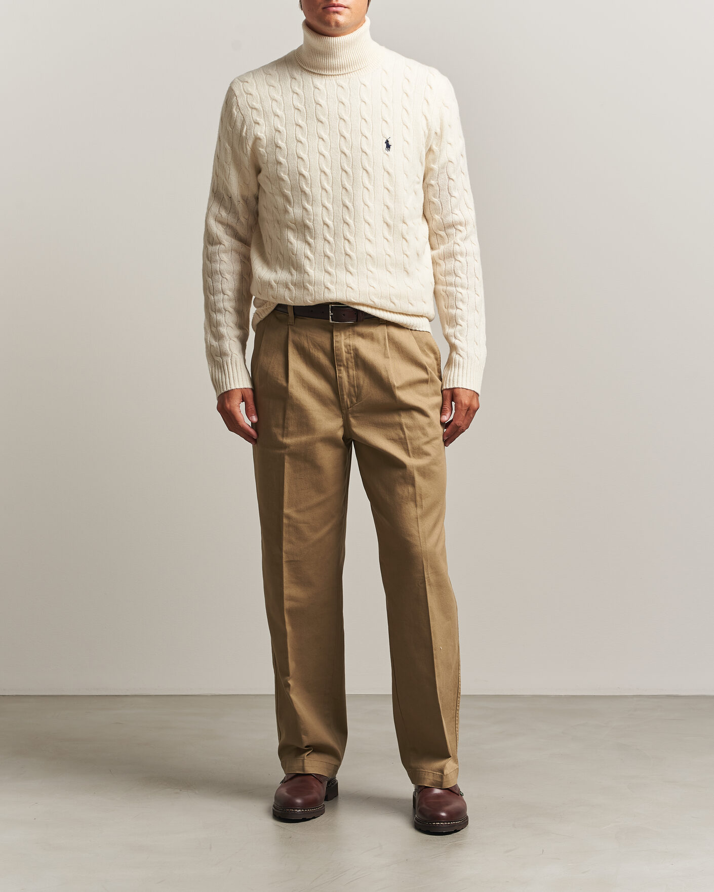 Herren | Pullover | Polo Ralph Lauren | Wool/Cashmere Rollneck Andover Cream