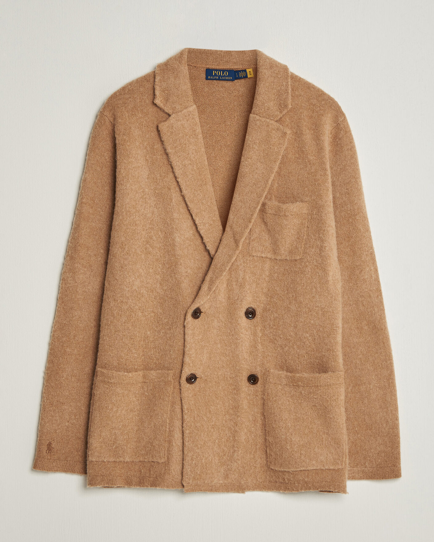 Herren | Pullover | Polo Ralph Lauren | DB Wool/Cashmere Cardigan Crouton Tan Heather