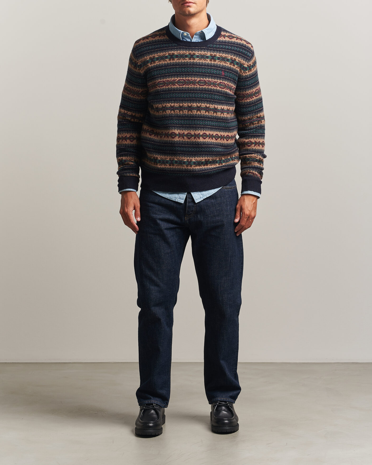 Herren | Pullover | Polo Ralph Lauren | Fair Isle Wool Sweater Navy Combo