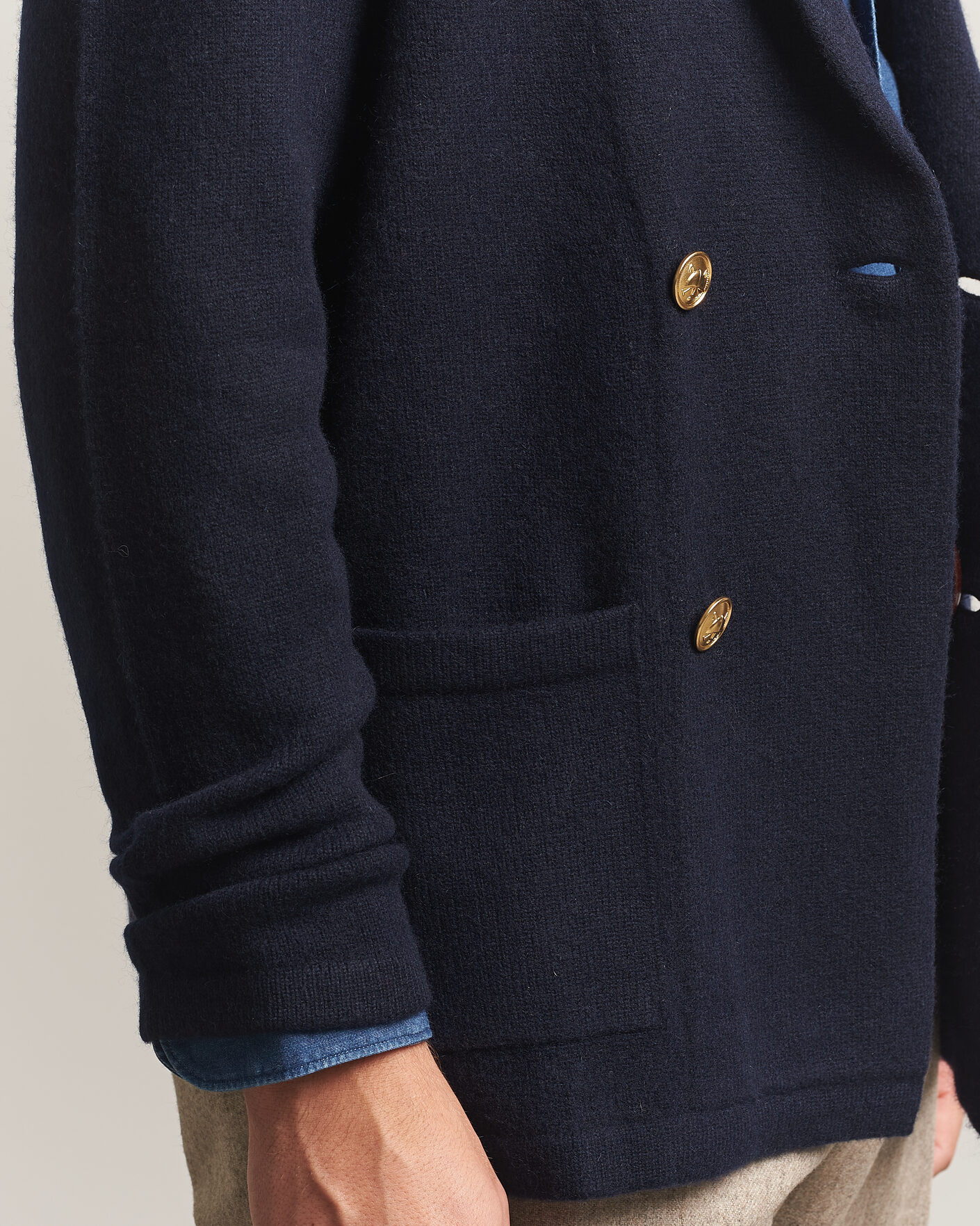 Herren | Pullover | Polo Ralph Lauren | Double Breasted Cashmere Cardigan Aviator Navy