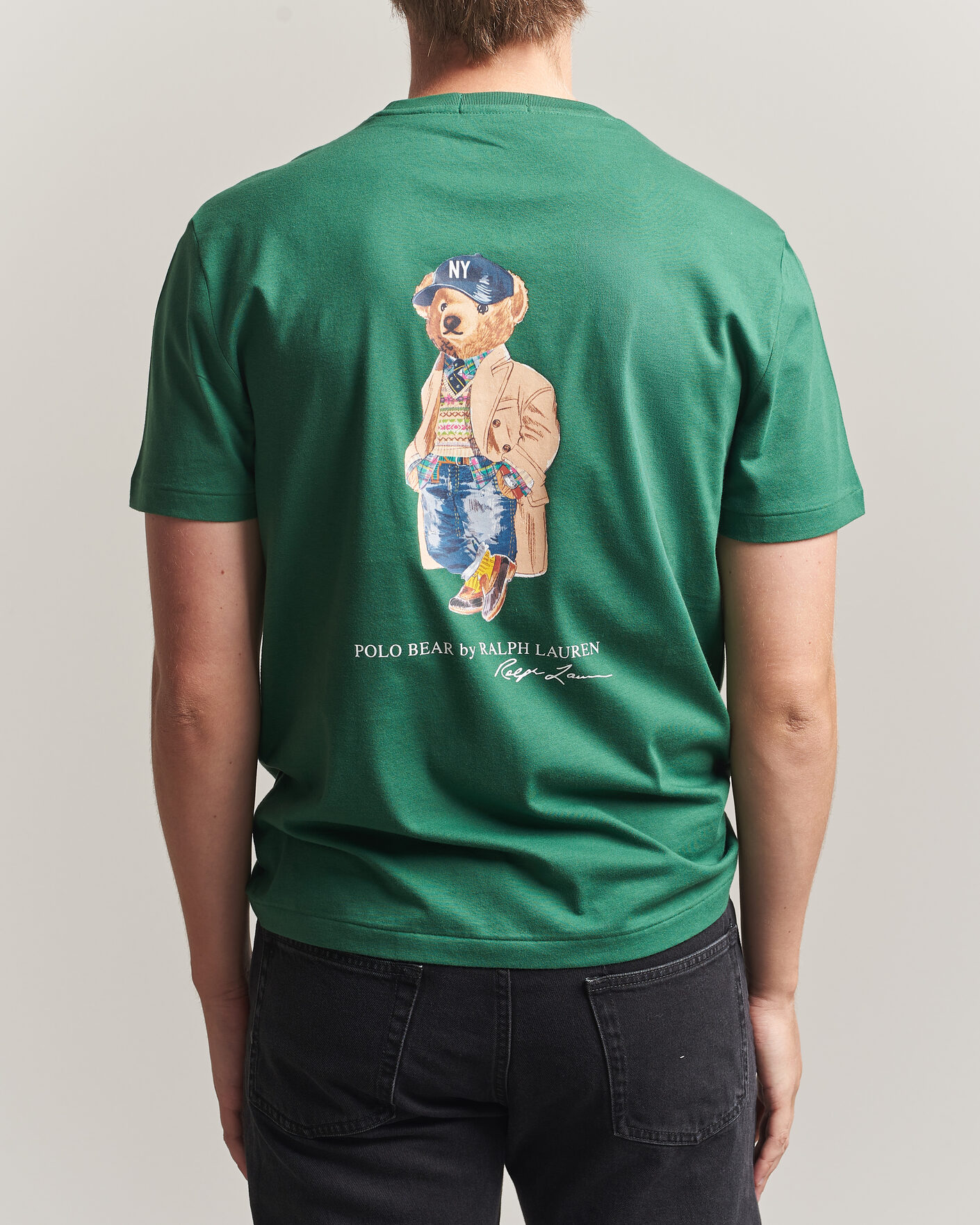 Herren | T-Shirts | Polo Ralph Lauren | Custom Slit Fit Bear T-Shirt Verano Green