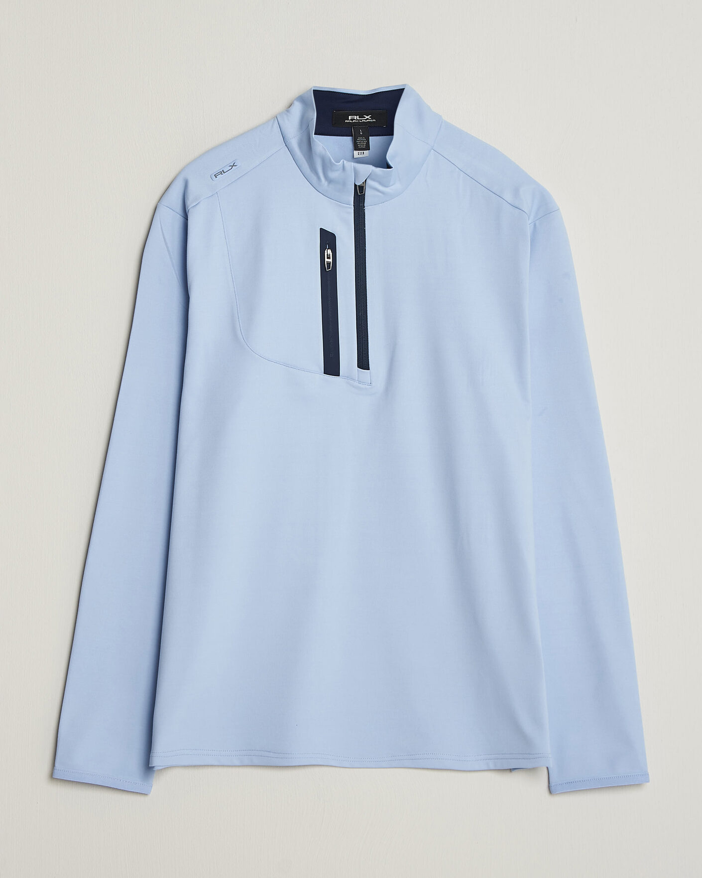 Herren | Golfbekleidung | Polo Ralph Lauren | Luxury Jersey Half Zip Pebble Blue