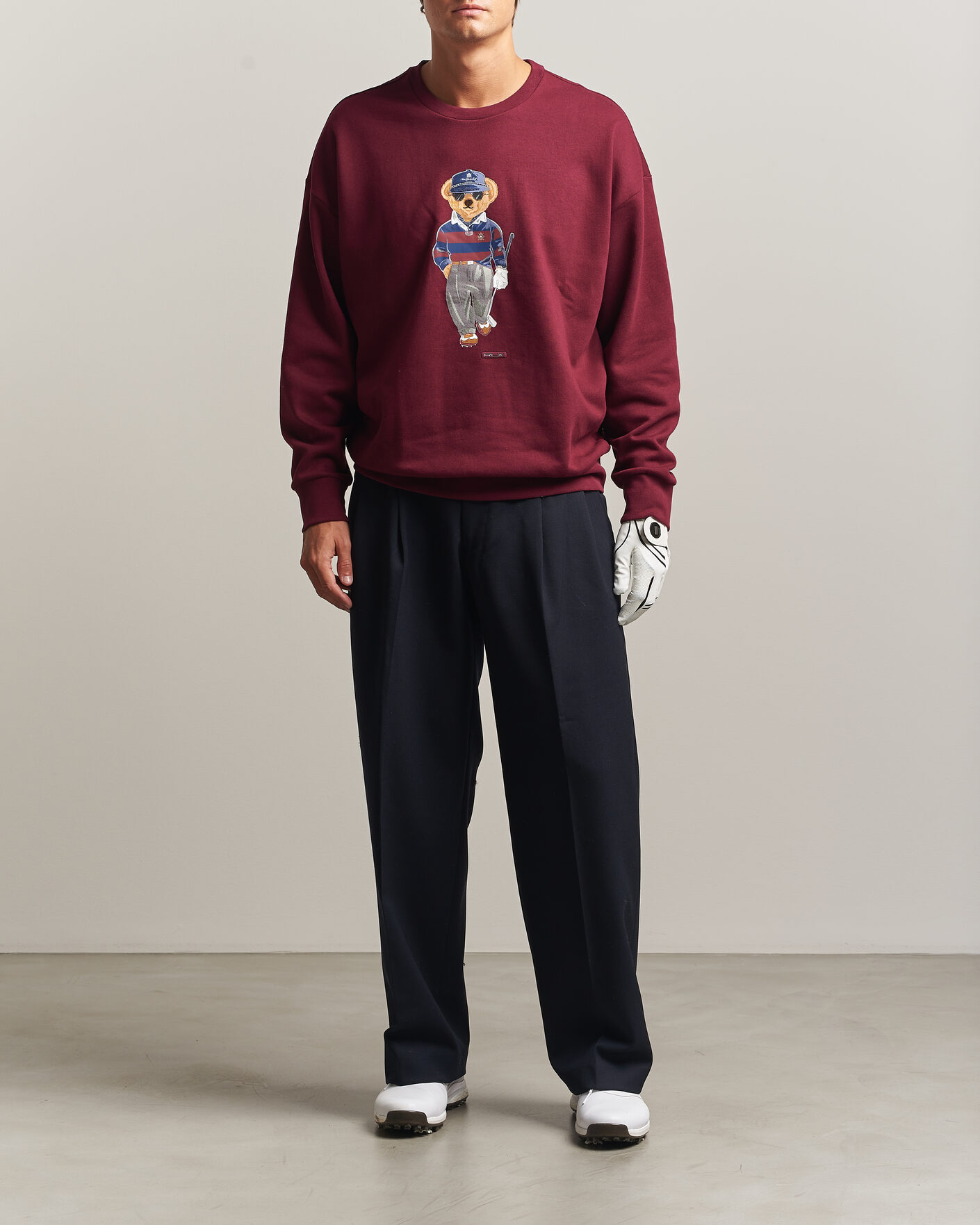 Herren | Pullover | RLX Ralph Lauren | Polo Ralph Lauren Magic Fleece Bear Sweatshirt Classic Wine