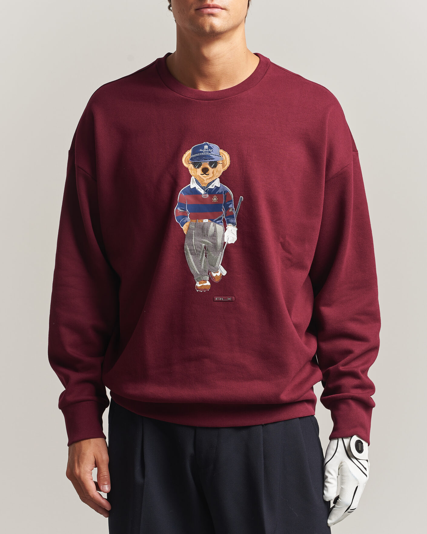 Herren | Pullover | RLX Ralph Lauren | Polo Ralph Lauren Magic Fleece Bear Sweatshirt Classic Wine