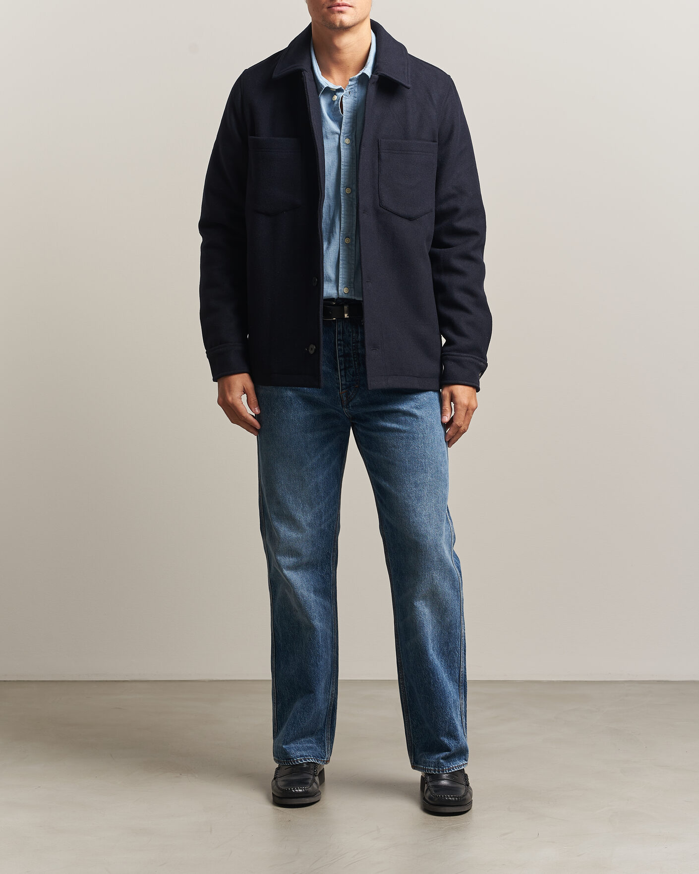 Herren | Jacken | Samsøe Samsøe | Pally Padded Shirt Jacket Salute Navy