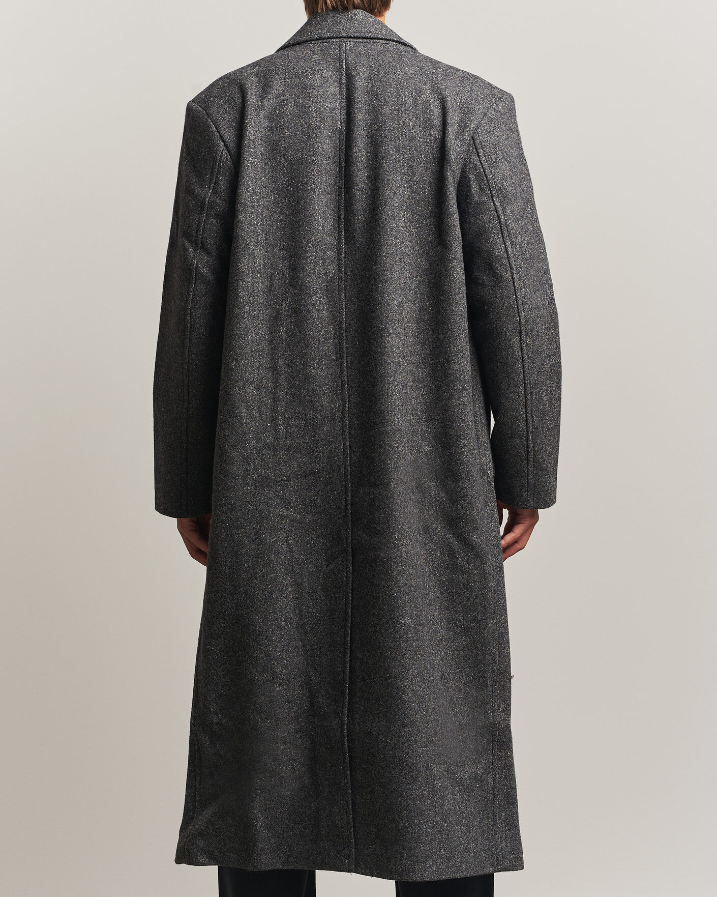 Herren | Jacken | Samsøe Samsøe | Vince Wool Double Breasted Coat Dark Grey Melange