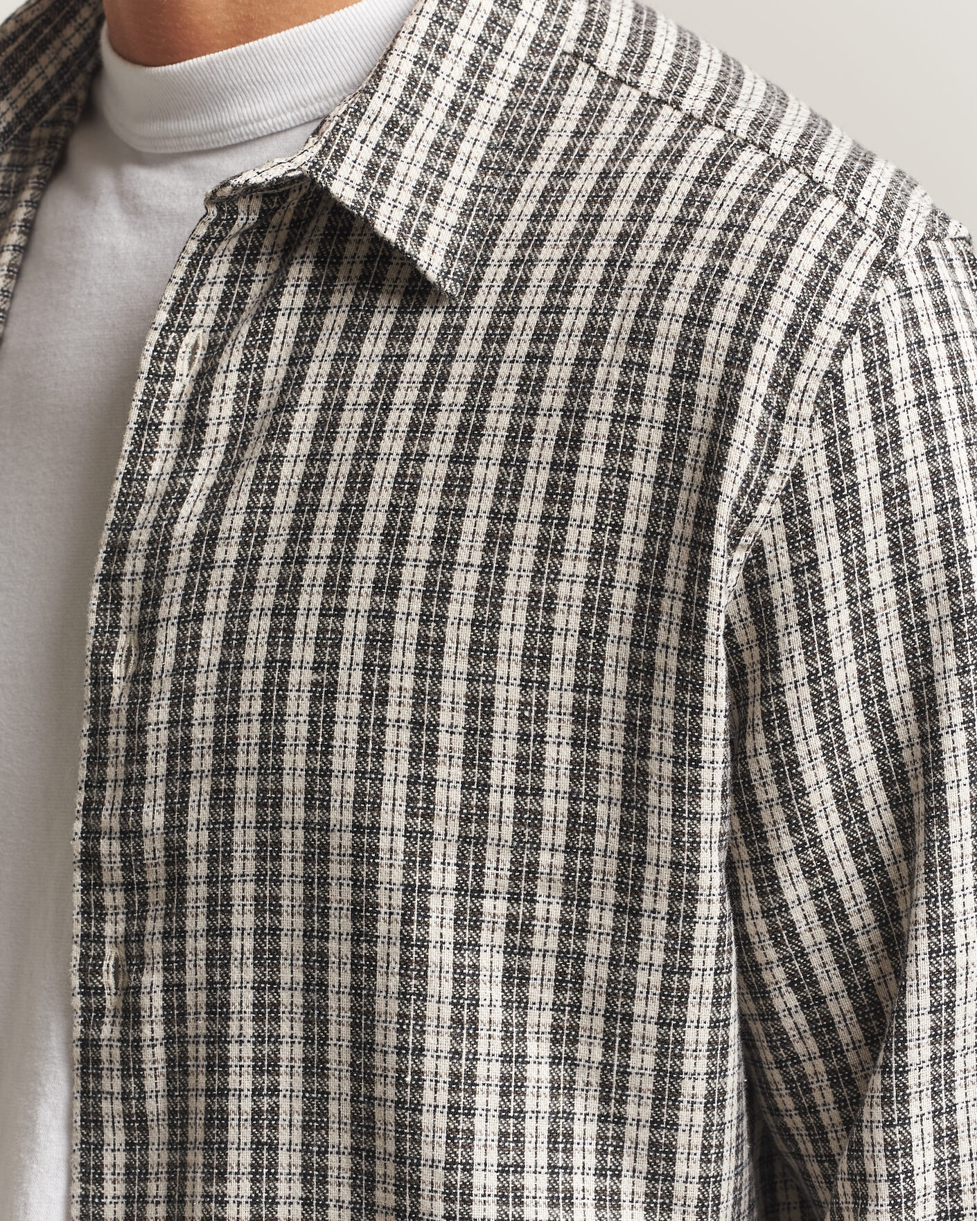 Herren | Hemden | Samsøe Samsøe | Ryan Brushed Cotton Checked Shirt Brown